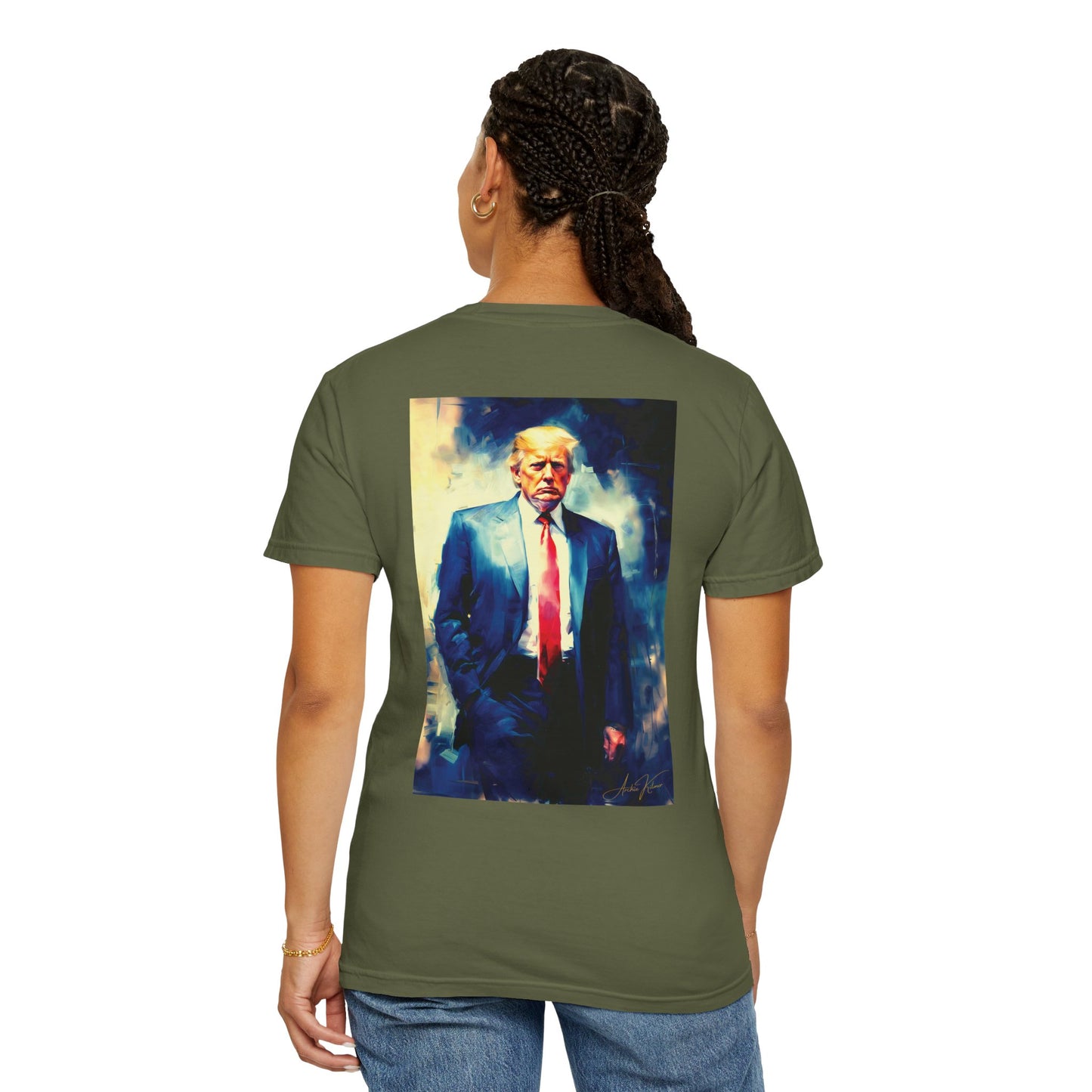 "Trump Portrait No. 6", Unisex T-shirt (Dark Colors)