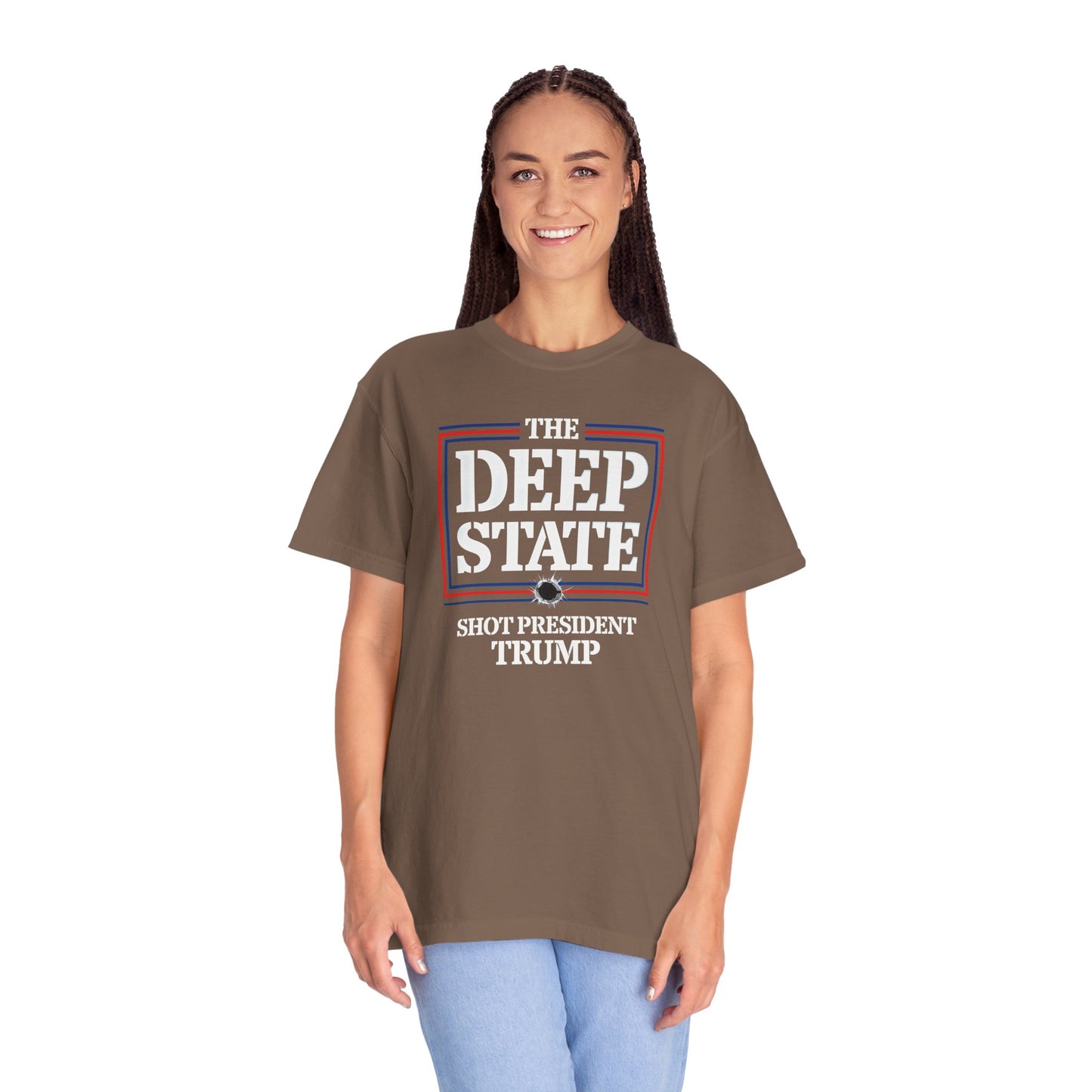 "The Deep State Shot President Trump" #01, Unisex T-shirt