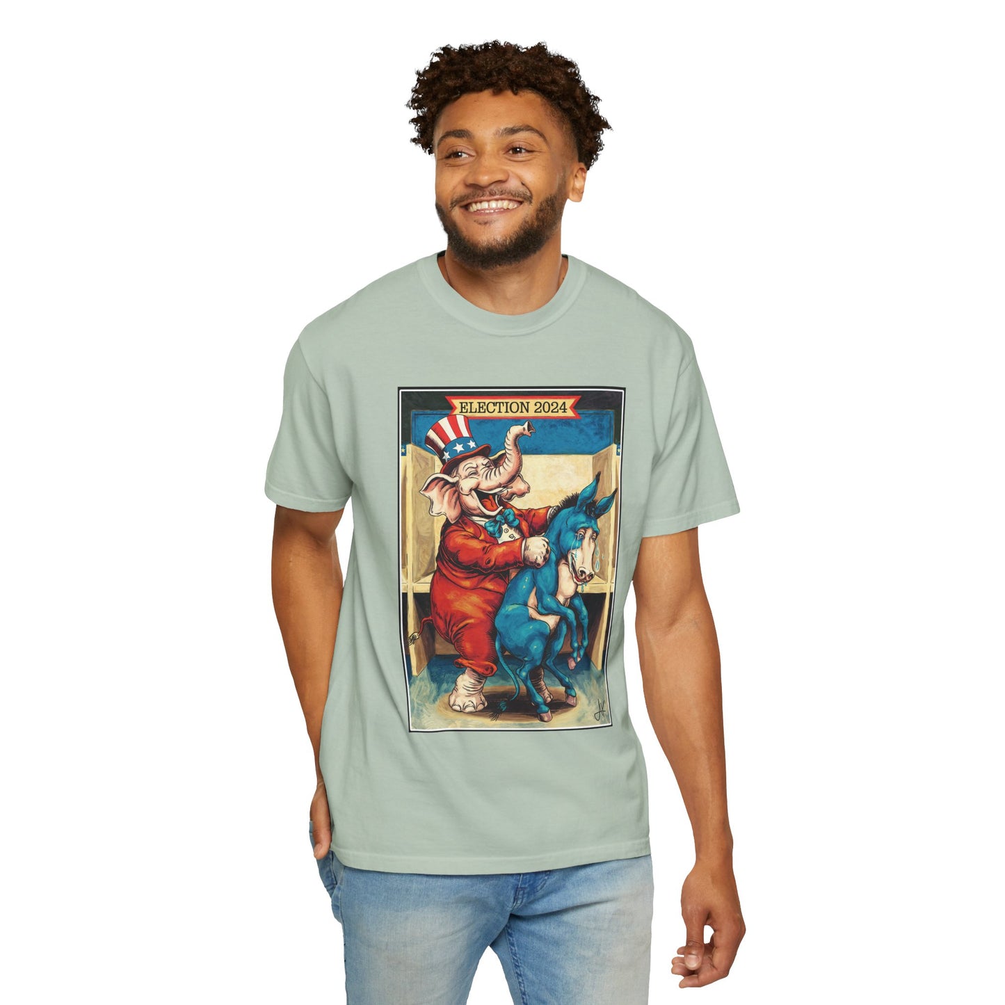 "MAGA Spanked the Donkeys 2024", Unisex T-shirt (Light Colors)