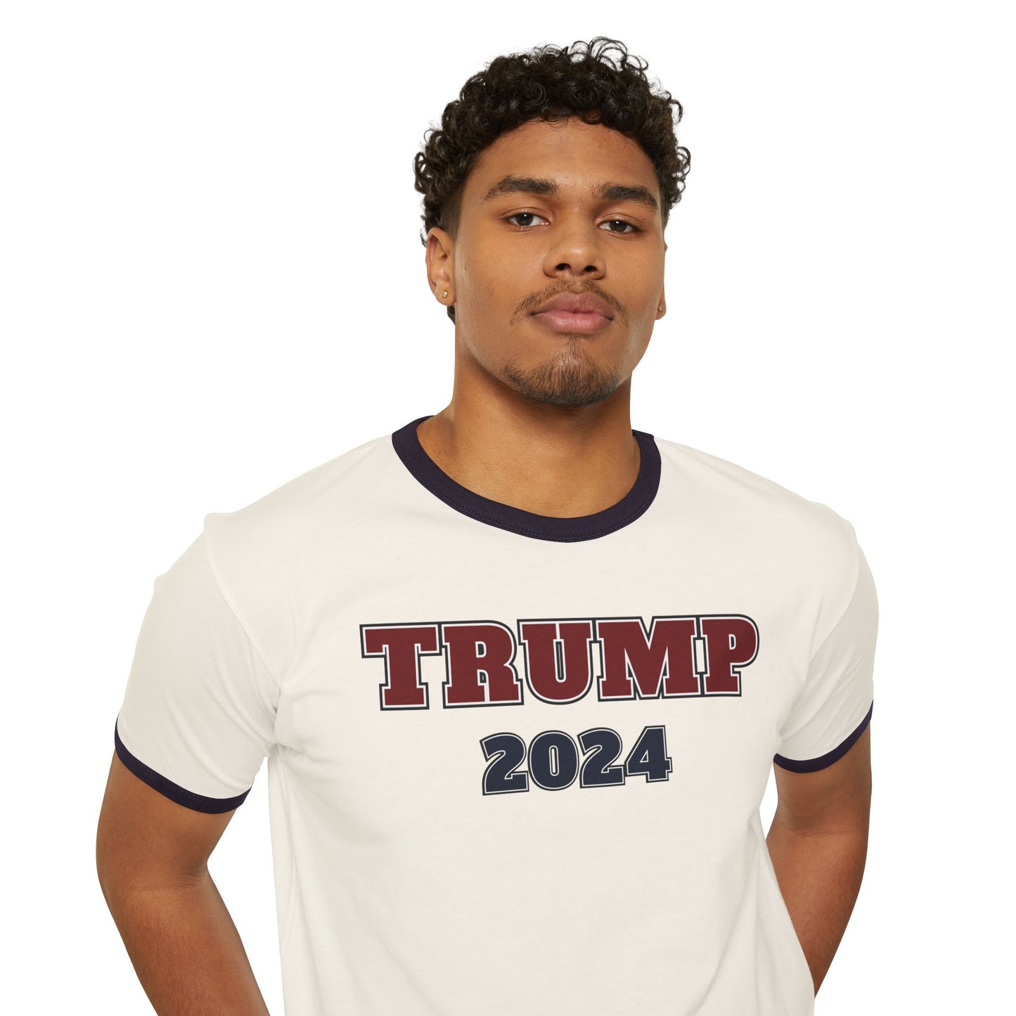 "TRUMP - 2024", Unisex Cotton Ringer T-Shirt - Historical Collectible