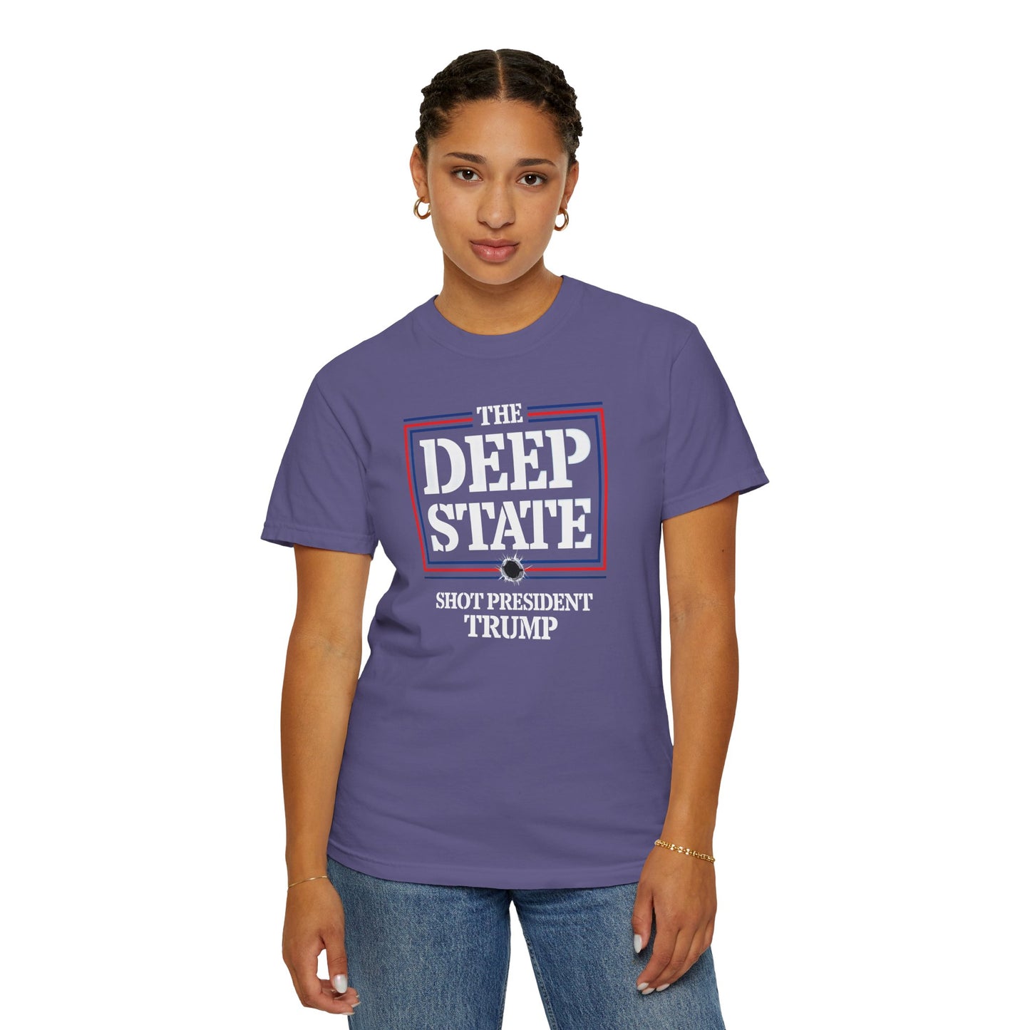 "The Deep State Shot President Trump" #01, Unisex T-shirt