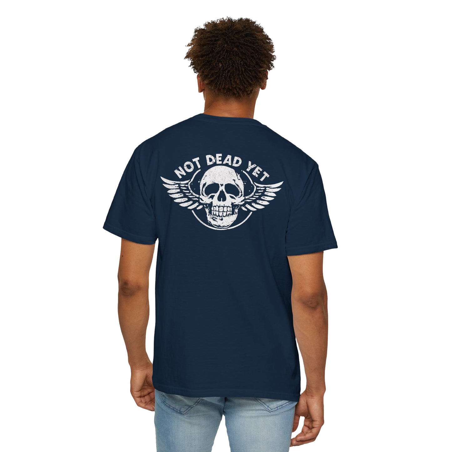 "Not Dead Yet - Winged Skull", Unisex T-shirt