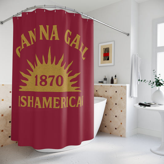 "Clan na Gael - Irish American", Shower Curtains (Fénechas Red)