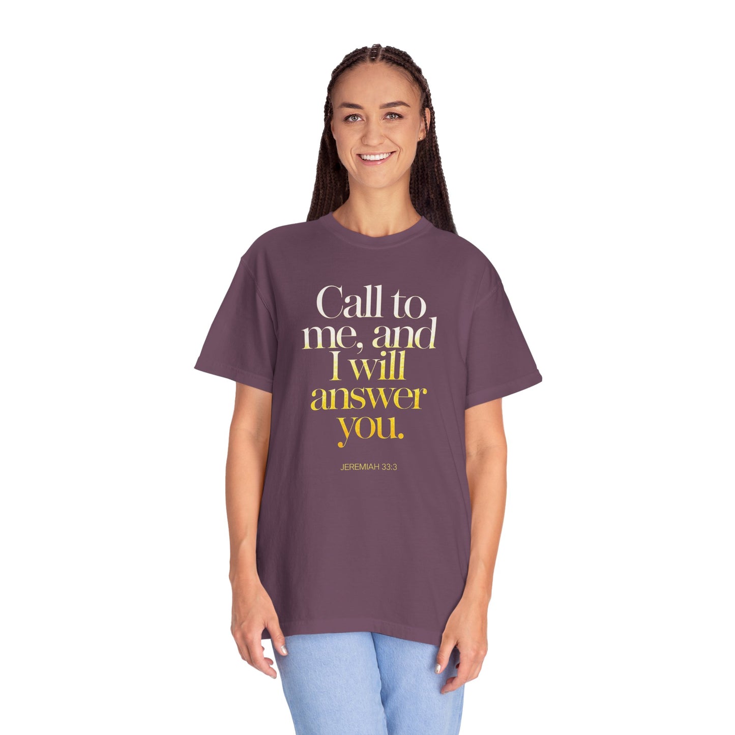 "Call to Me - Jeremiah 33:3" #02, Unisex T-shirt