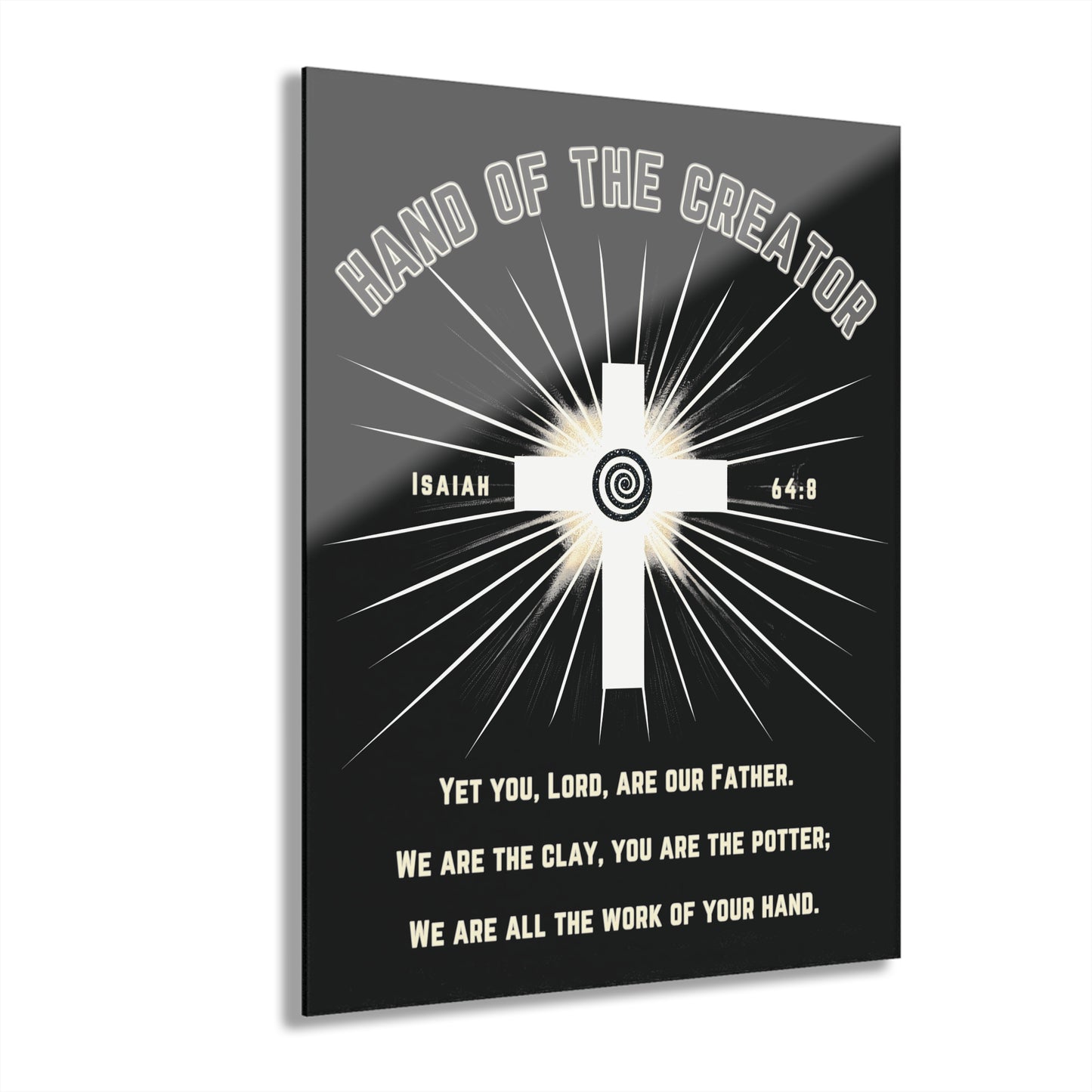 "Isaiah 64:8", Acrylic Wall Prints (French Cleat Hanging)