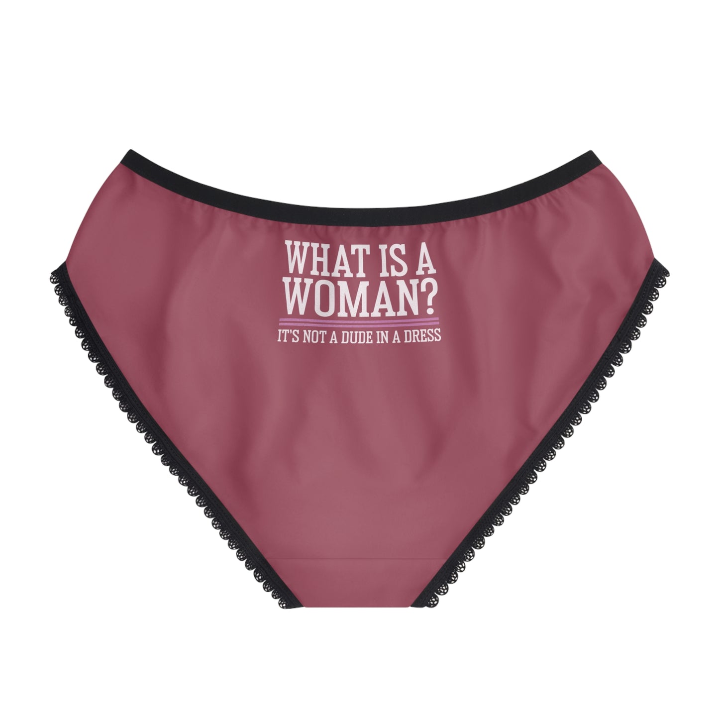 "What is a Woman" #02, Women's Briefs (Hippie Pink)