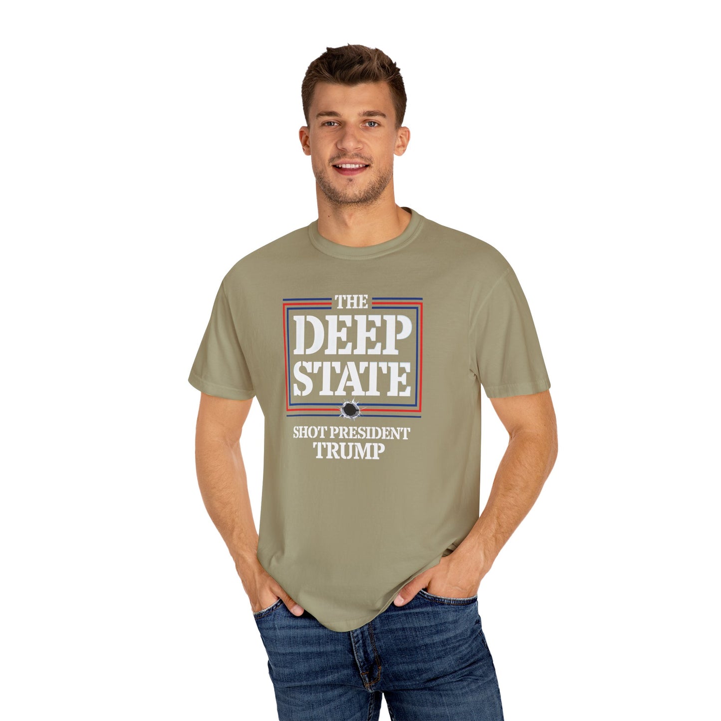 "The Deep State Shot President Trump" #01, Unisex T-shirt