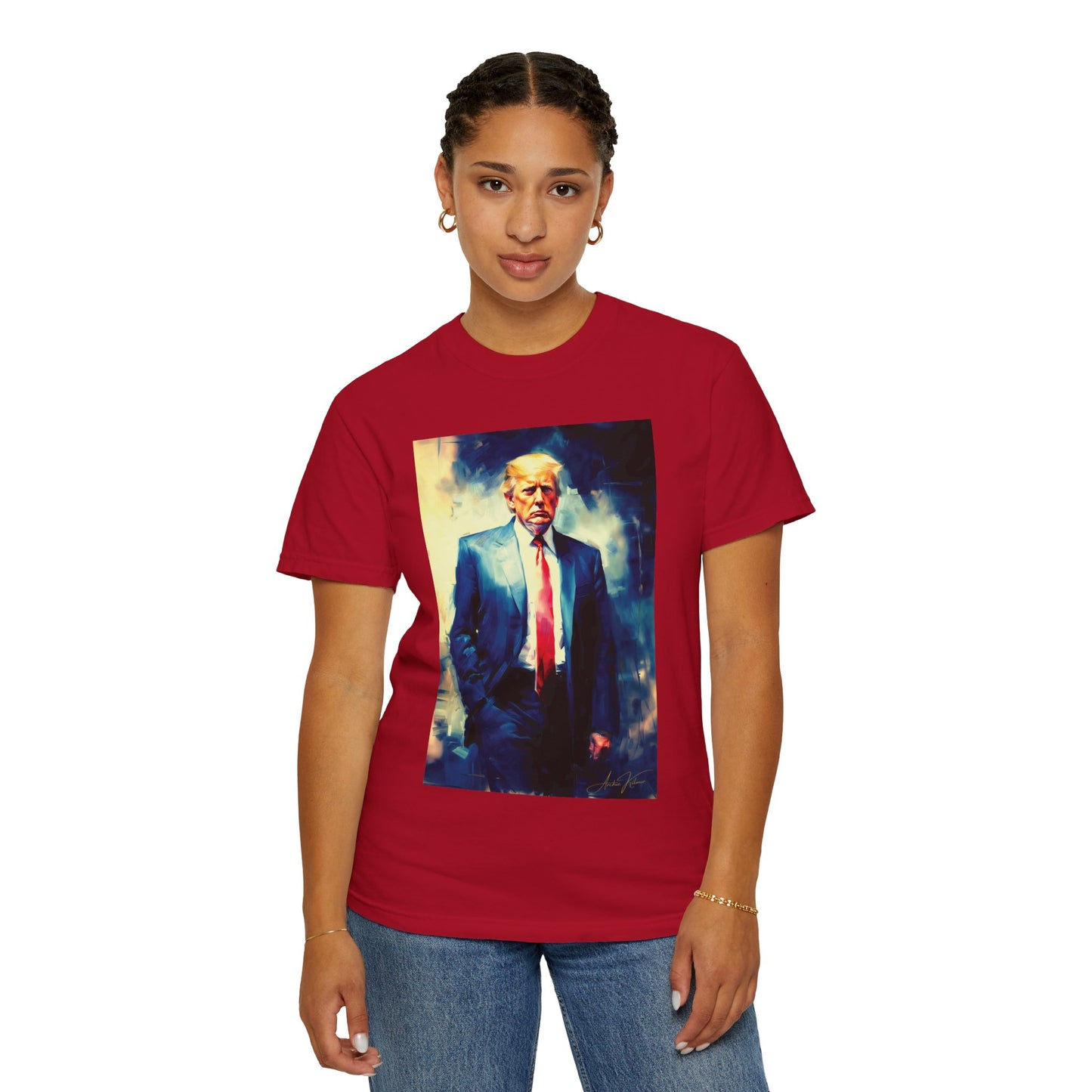 "Trump Portrait No. 6", Unisex T-shirt (Dark Colors)