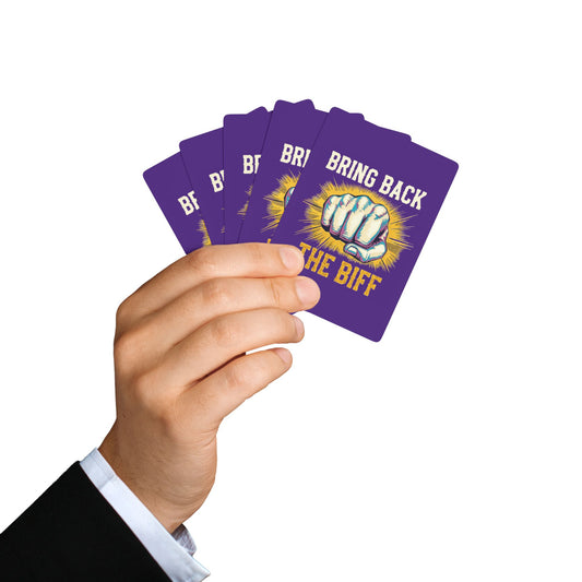 "Bring Back The Biff", Cultural Playing Cards (Deep Purple)