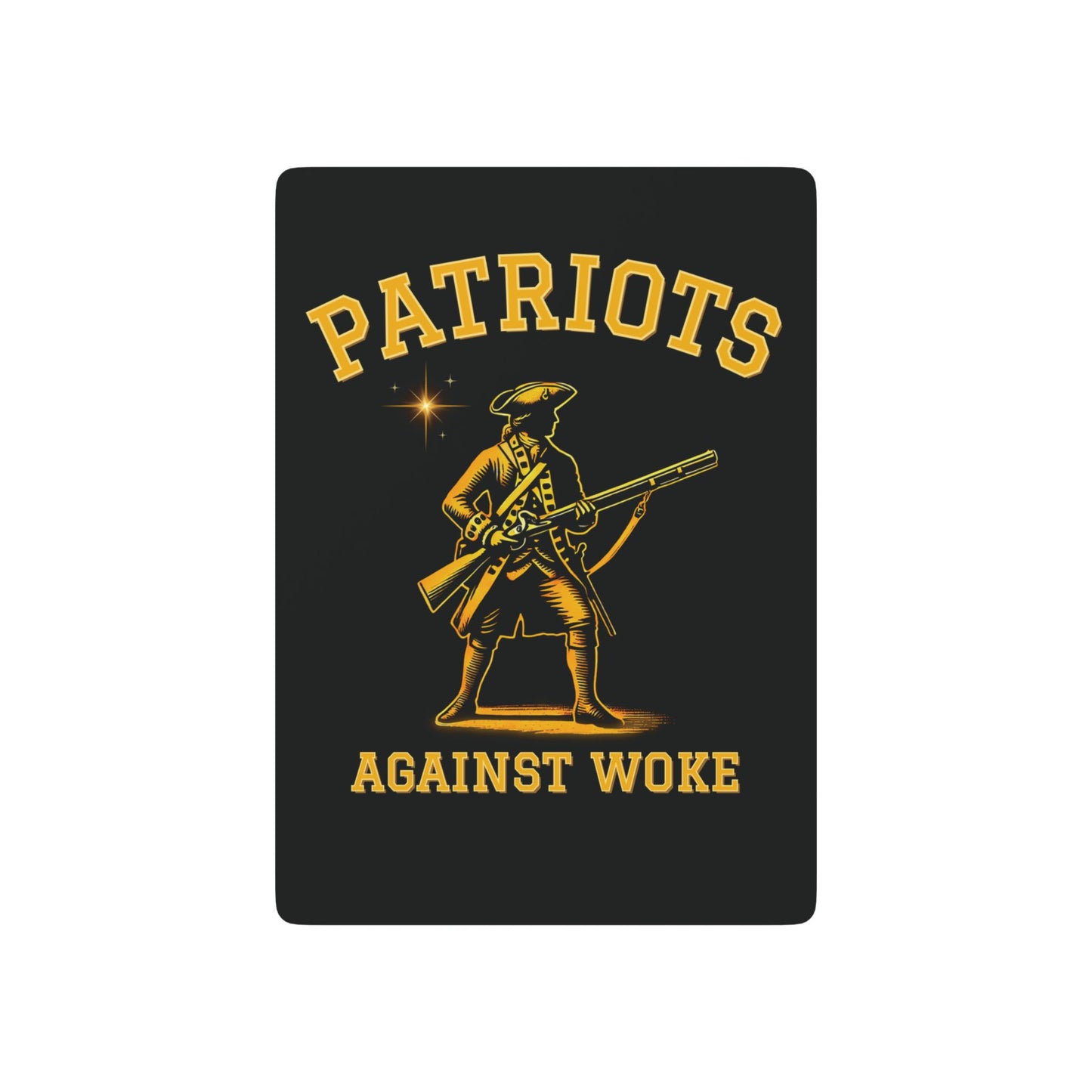 "Patriots Against Woke", Cultural Playing Cards (Void Black)