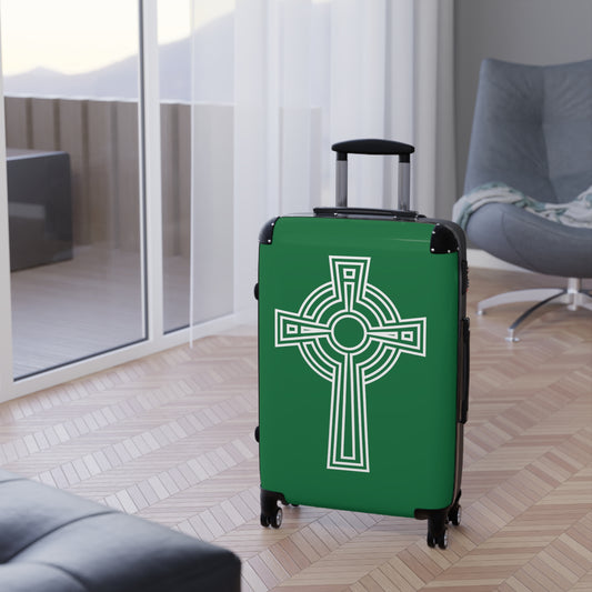 "A Simple High Cross", Suitcases (Dark Green)