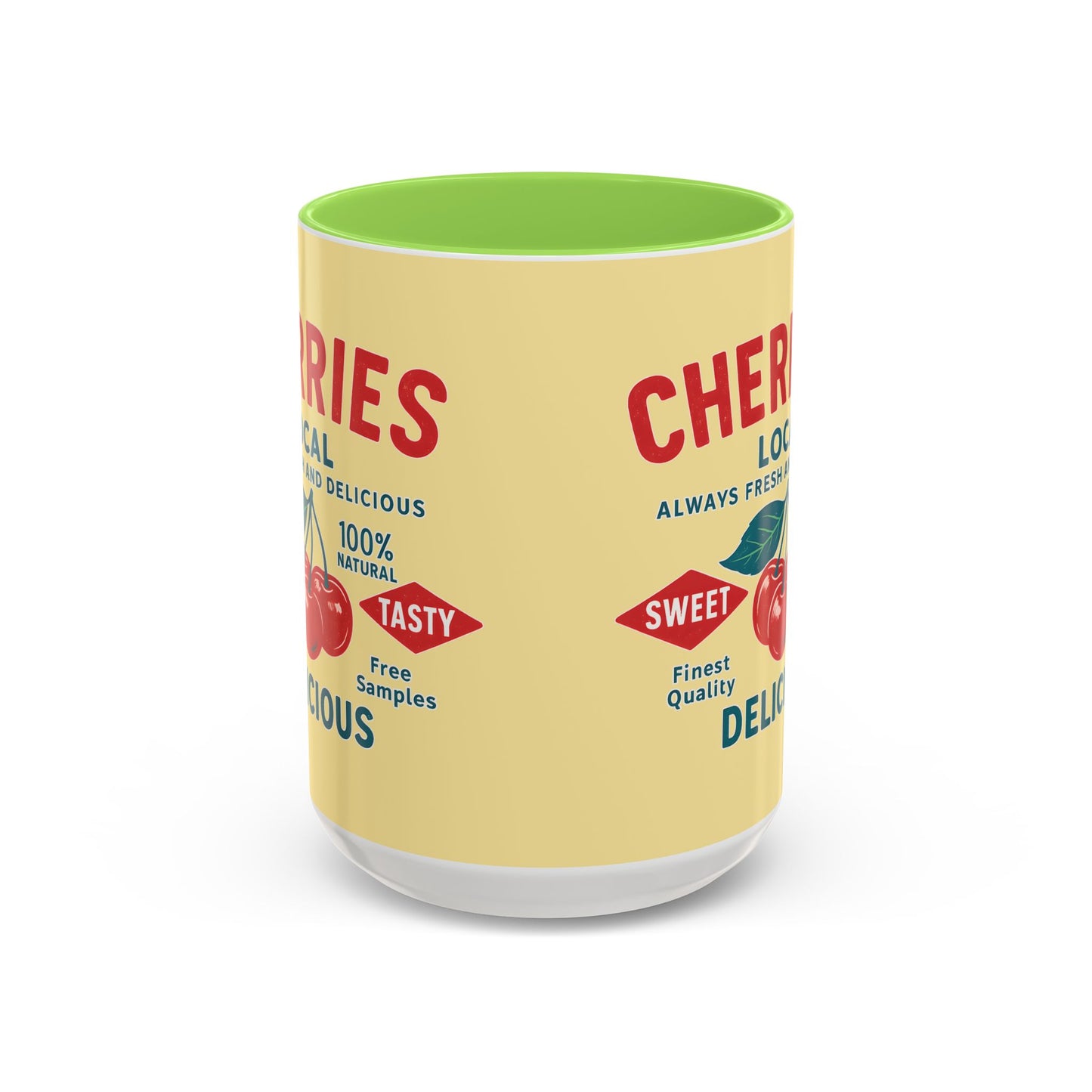 "Delicious Cherries", Colorful Mugs (11oz, 15oz) (Sanctum Veil)