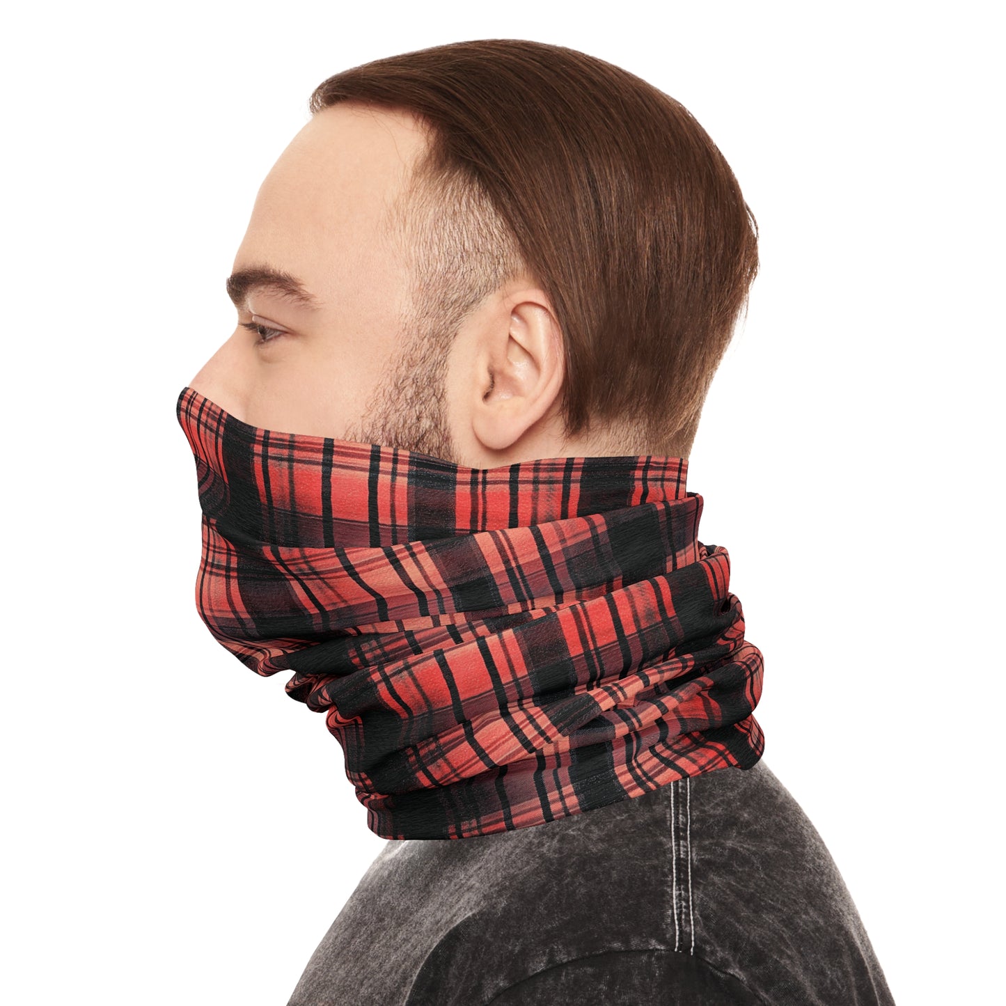 "Kin of Flame", Tartan Tube Scarf