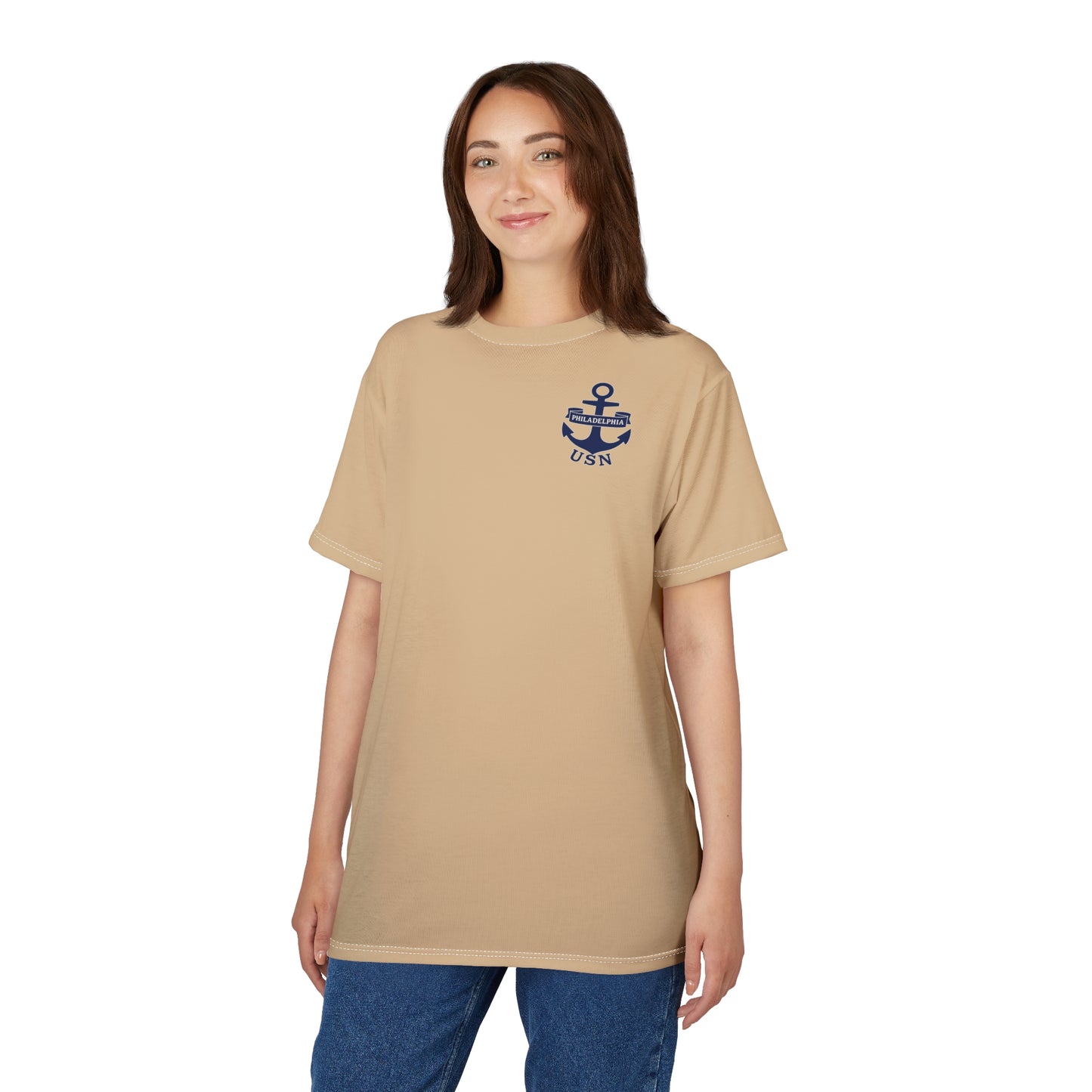 "USN Anchor", Unisex T-shirt (Sailor's Rope)