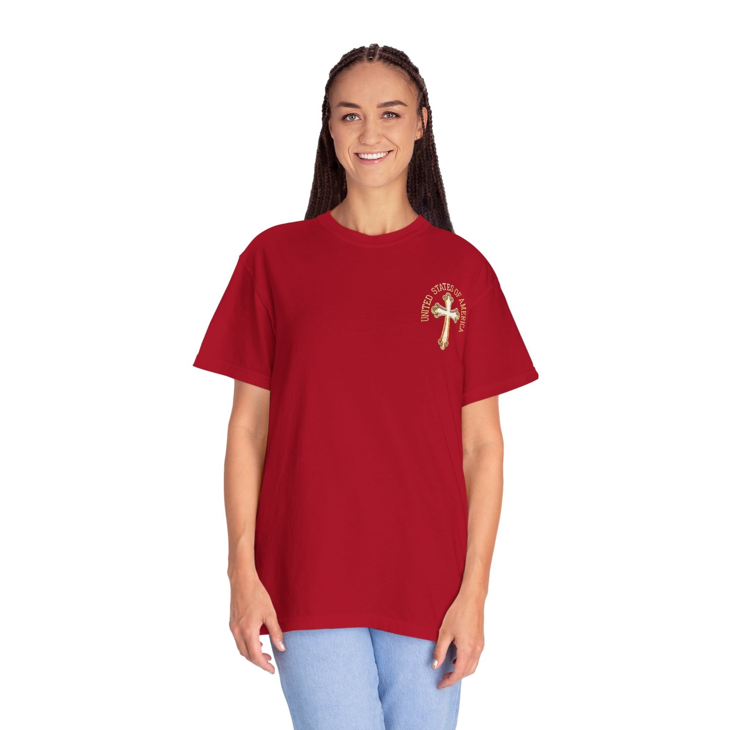 "USA Gold Cross", Unisex T-shirt