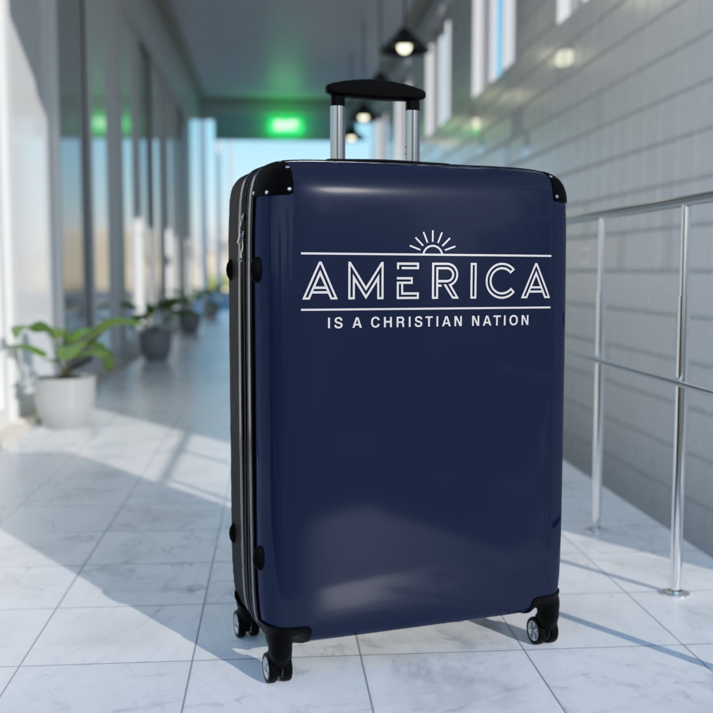 "America is a Christian Nation", Suitcases (Dark Blue)