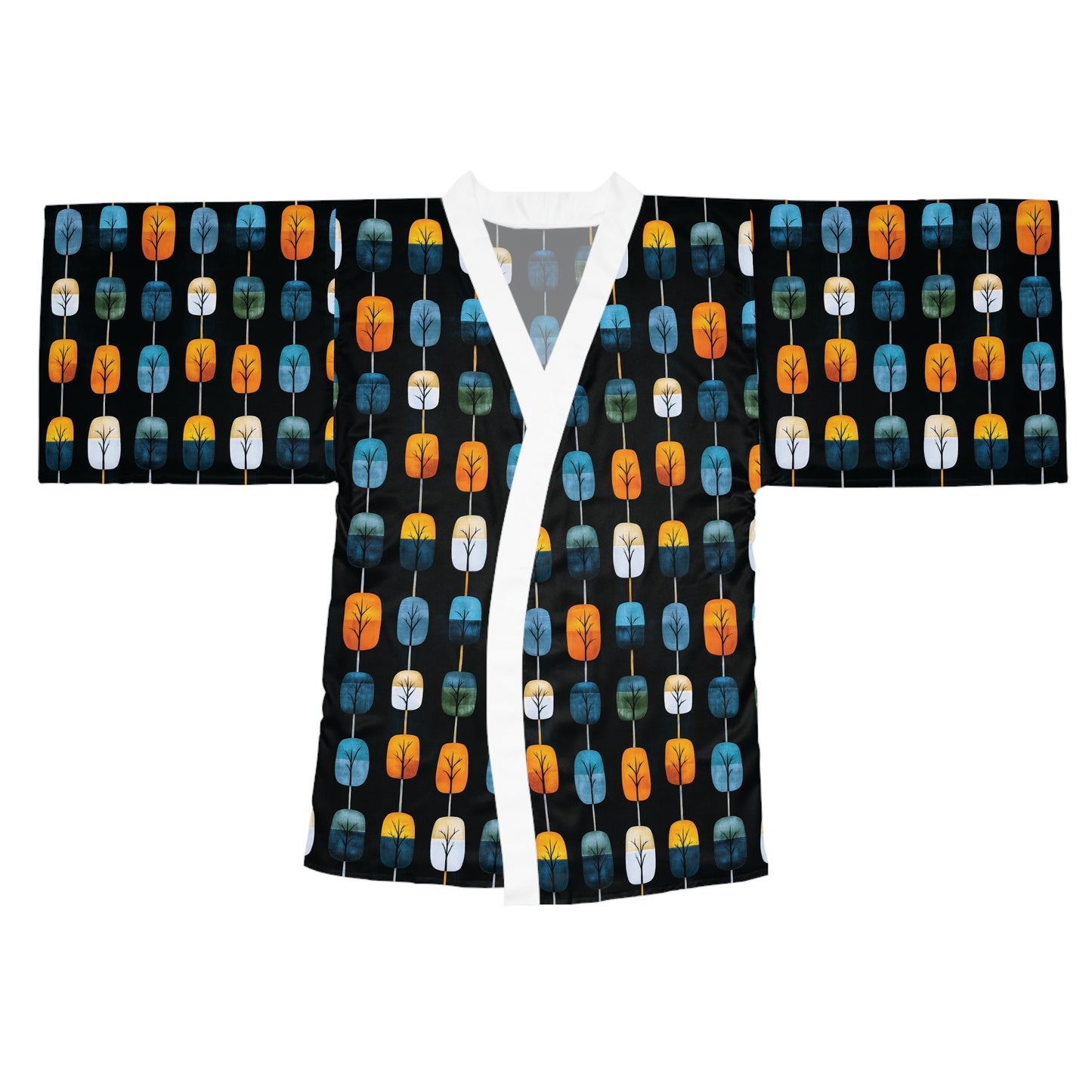 "Skyroot Grove", Long Sleeve Kimono Robe