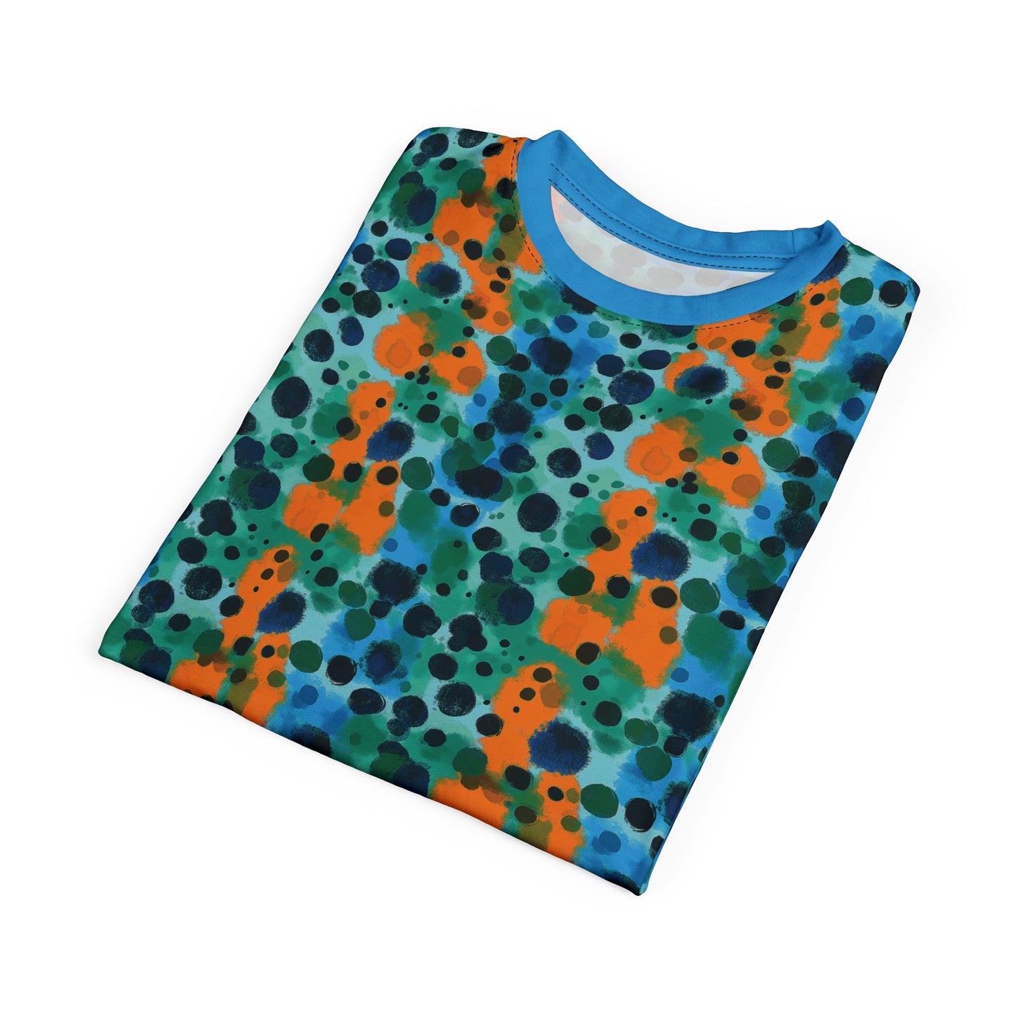 "Midnight Coral", Unisex Tee (Coral Sea Blue)