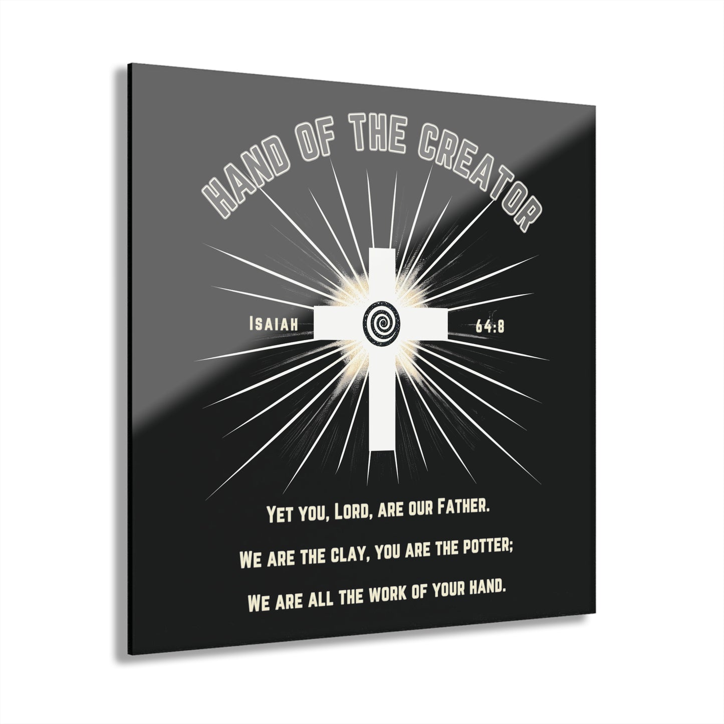 "Isaiah 64:8", Acrylic Wall Prints (French Cleat Hanging)