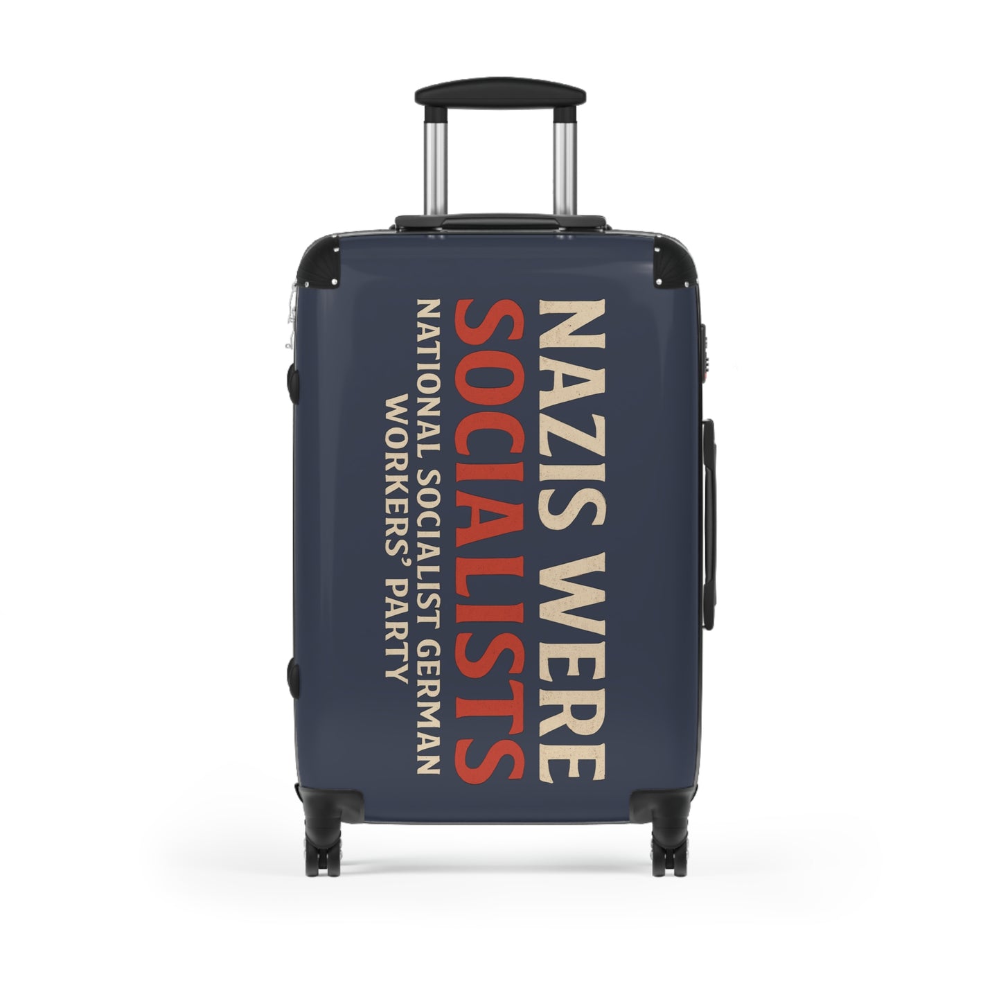 "Nazis were Socialists", Suitcase (Burka Blue Grey)