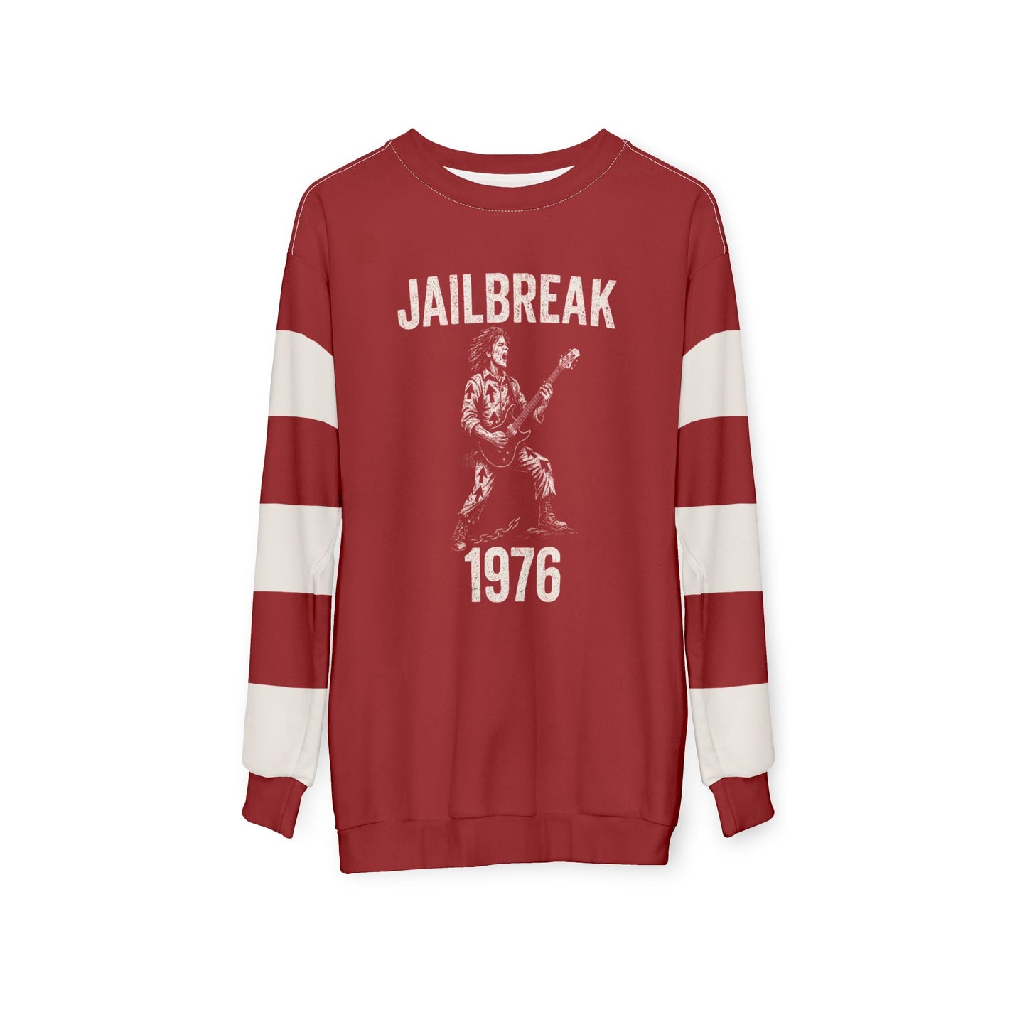 "Jailbreak 1976", Unisex Sweatshirt (Cherry Red)