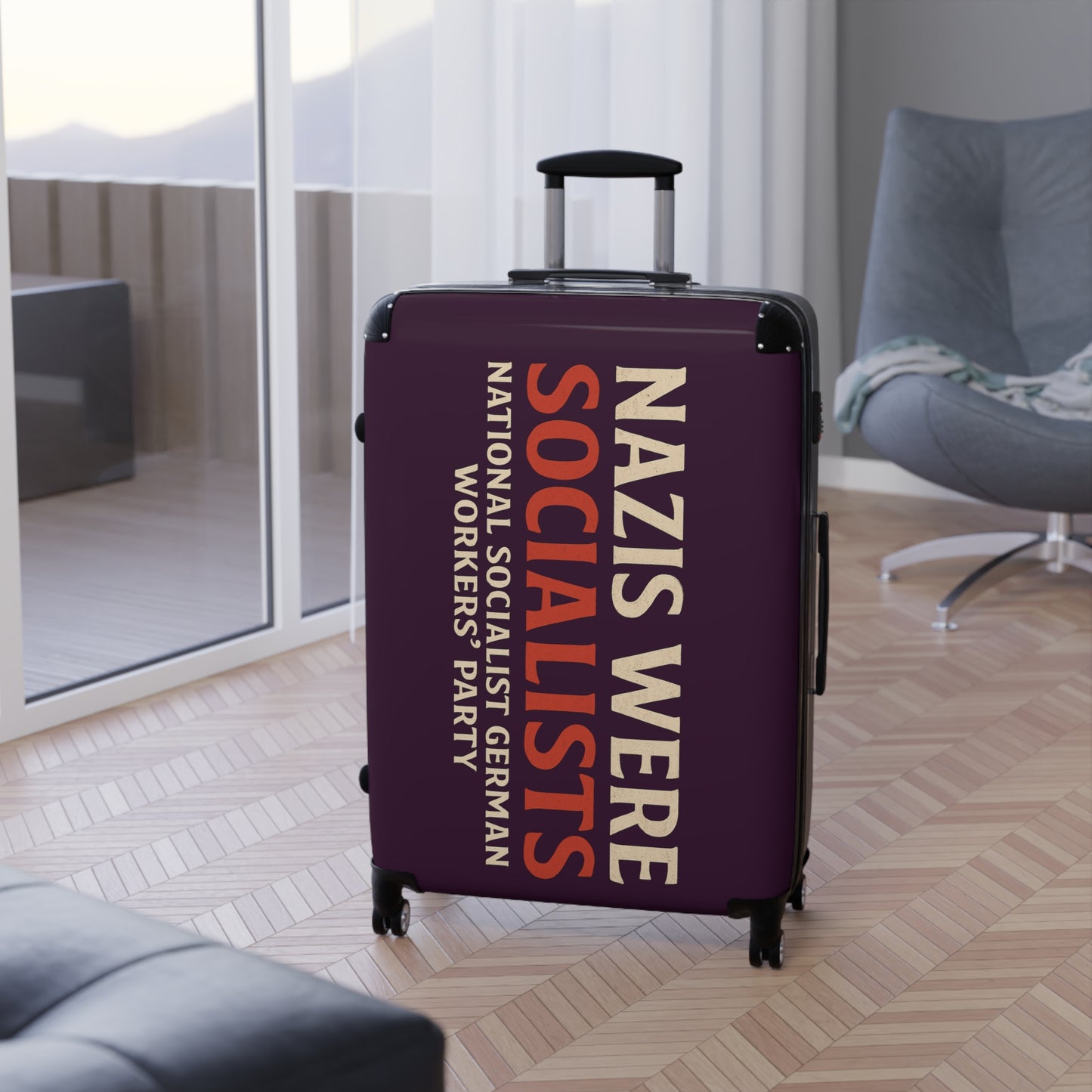 "Nazis were Socialists", Suitcase (Synallactida Purple)