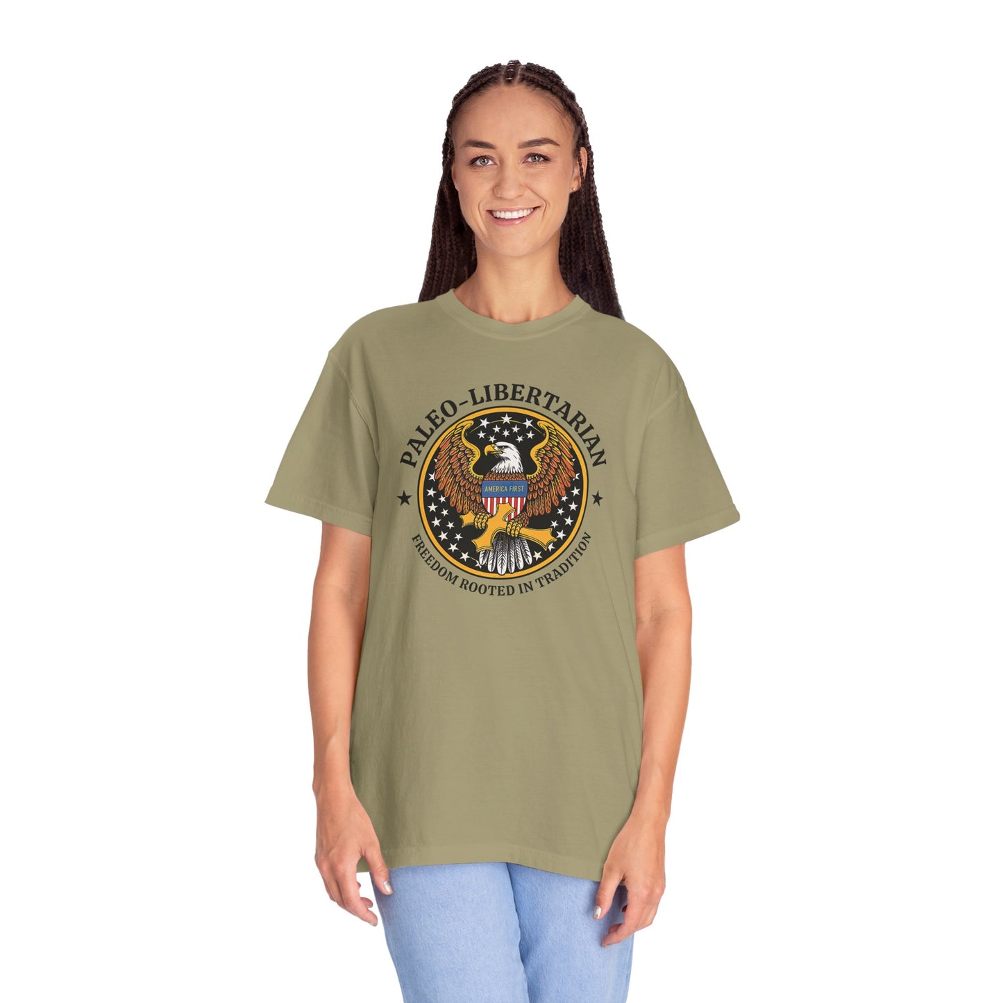"Paleo-Libertarian" #01, Unisex T-shirt (Light Colors)