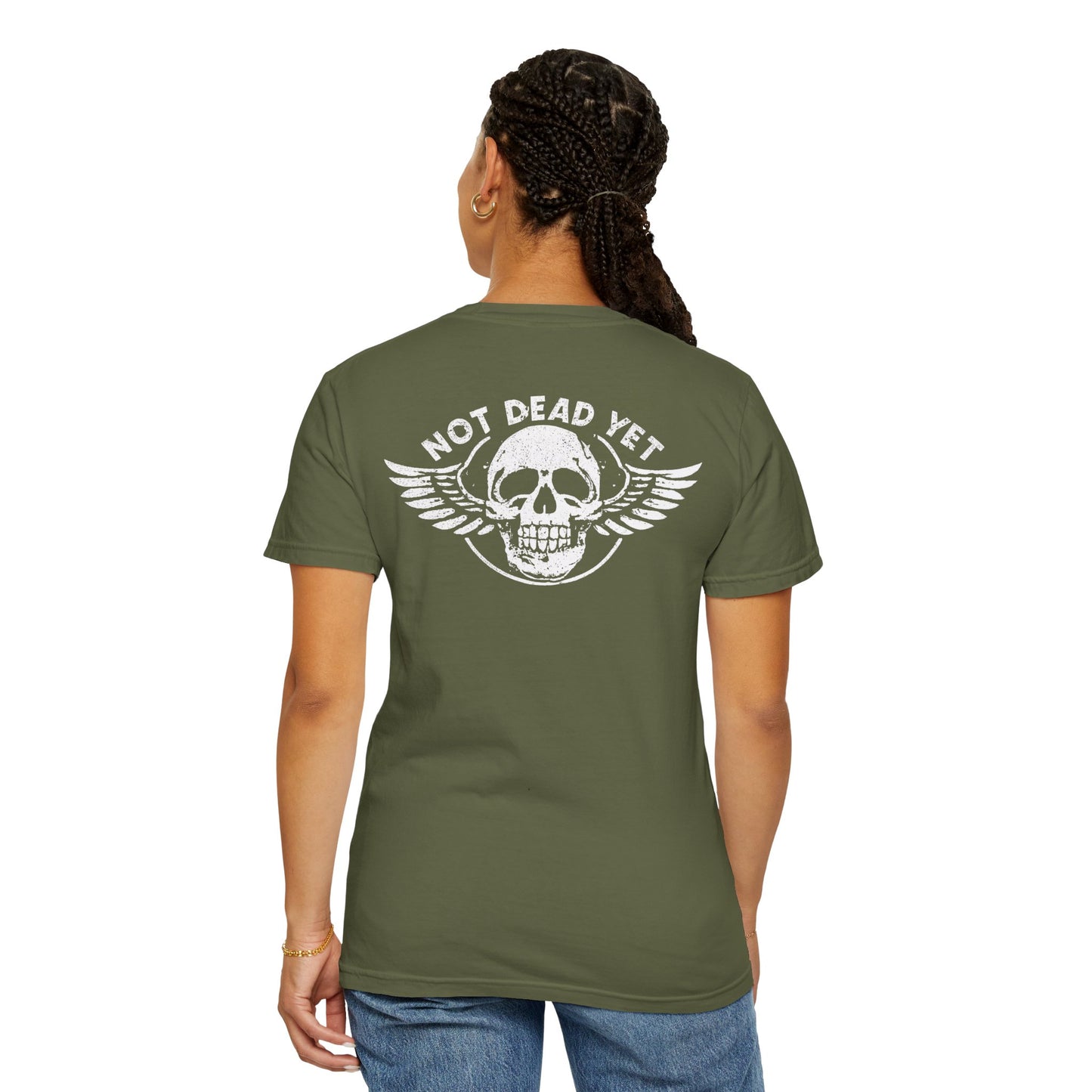 "Not Dead Yet - Winged Skull", Unisex T-shirt