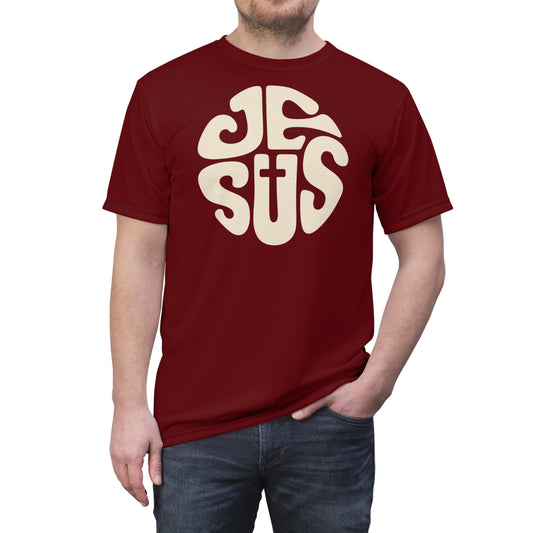 "Retro Jesus", Unisex T-shirt (Palladius Red)