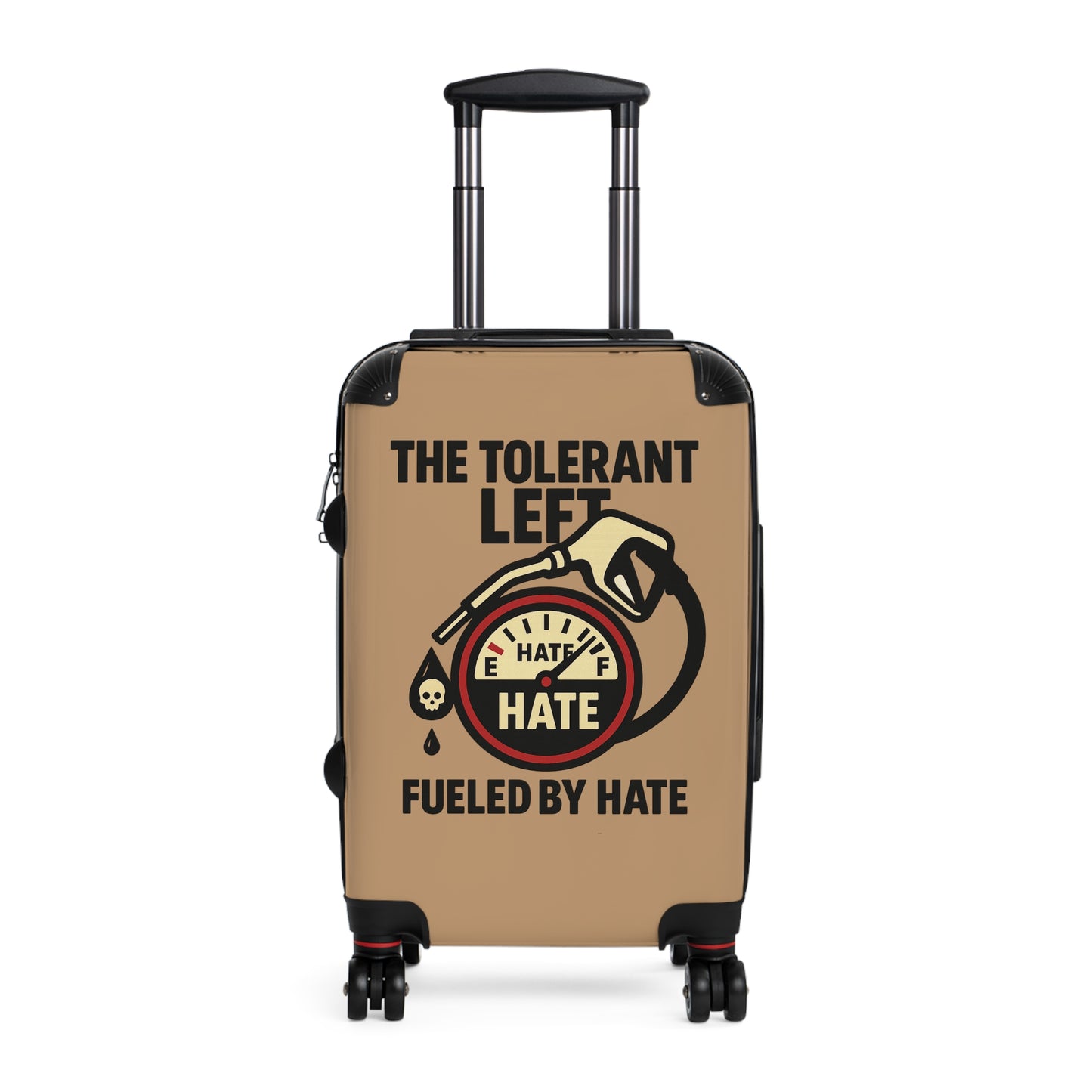 "The Tolerant Left", Suitcase (Camel Brown)