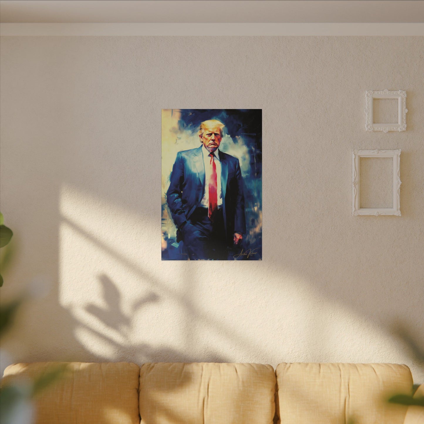 "Trump Portrait No. 6", Stretched Matte Canvas Fine Art Print