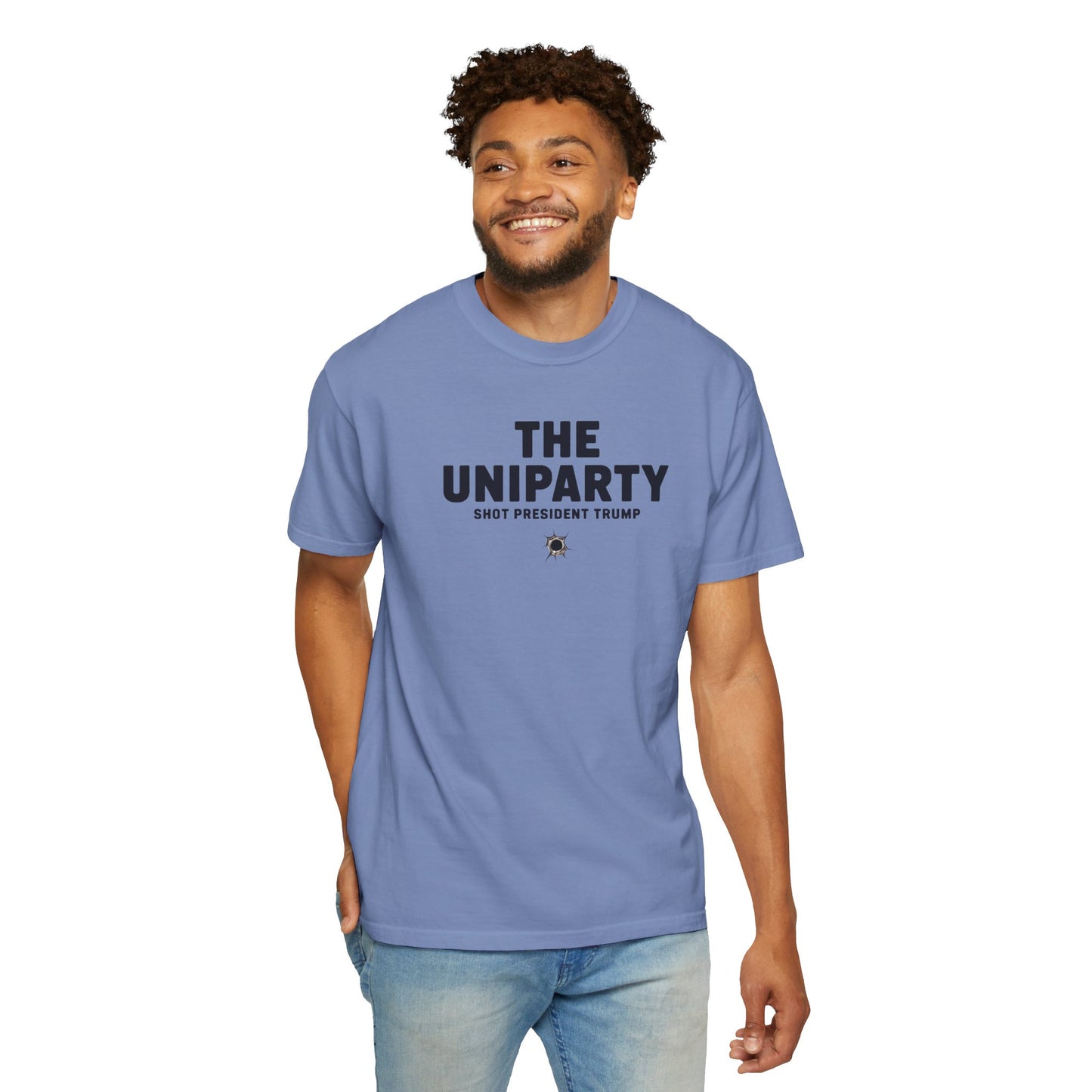 "The Uniparty Shot President Trump" #02, Unisex T-shirt