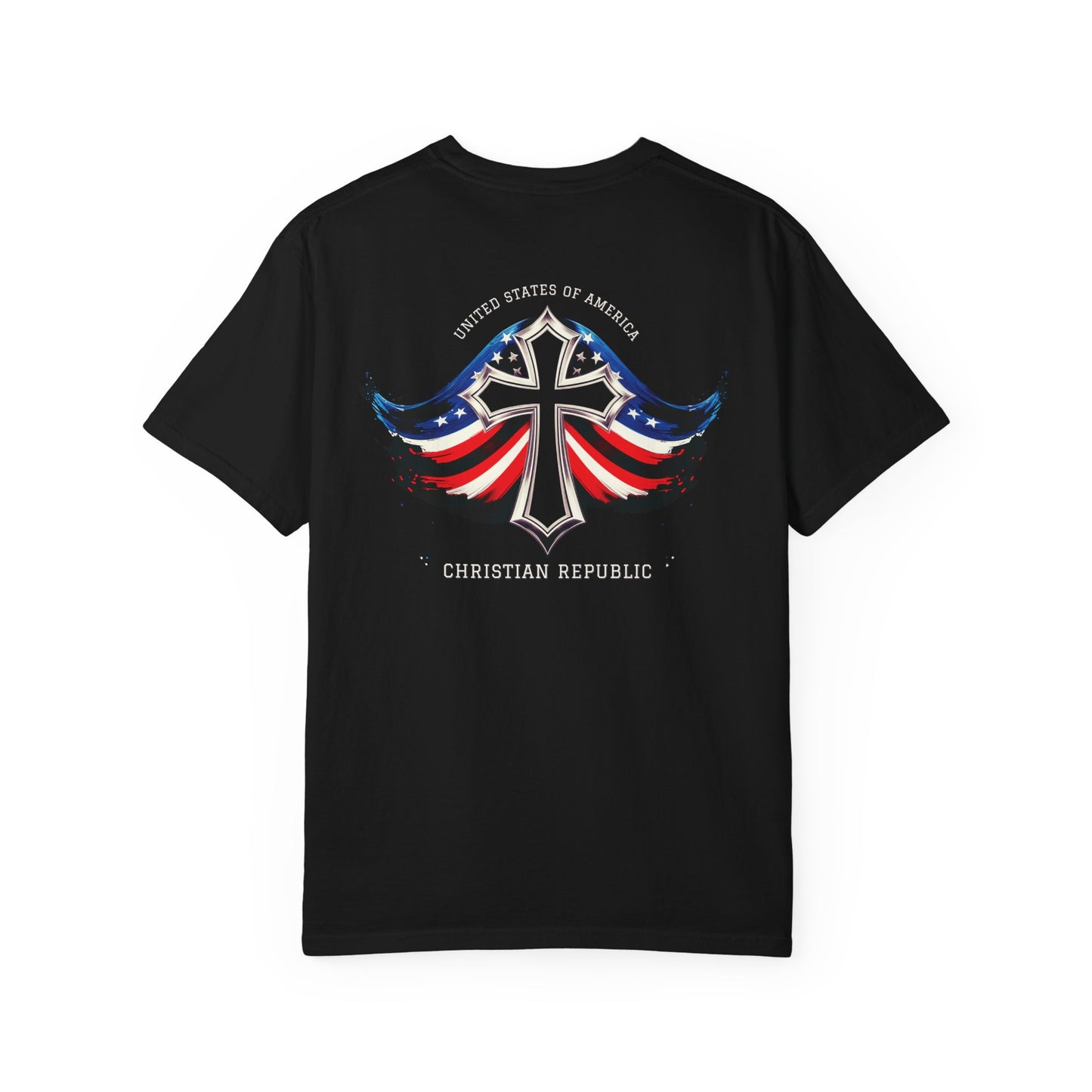 "USA Christian Republic" #05, Unisex T-shirt (Black)