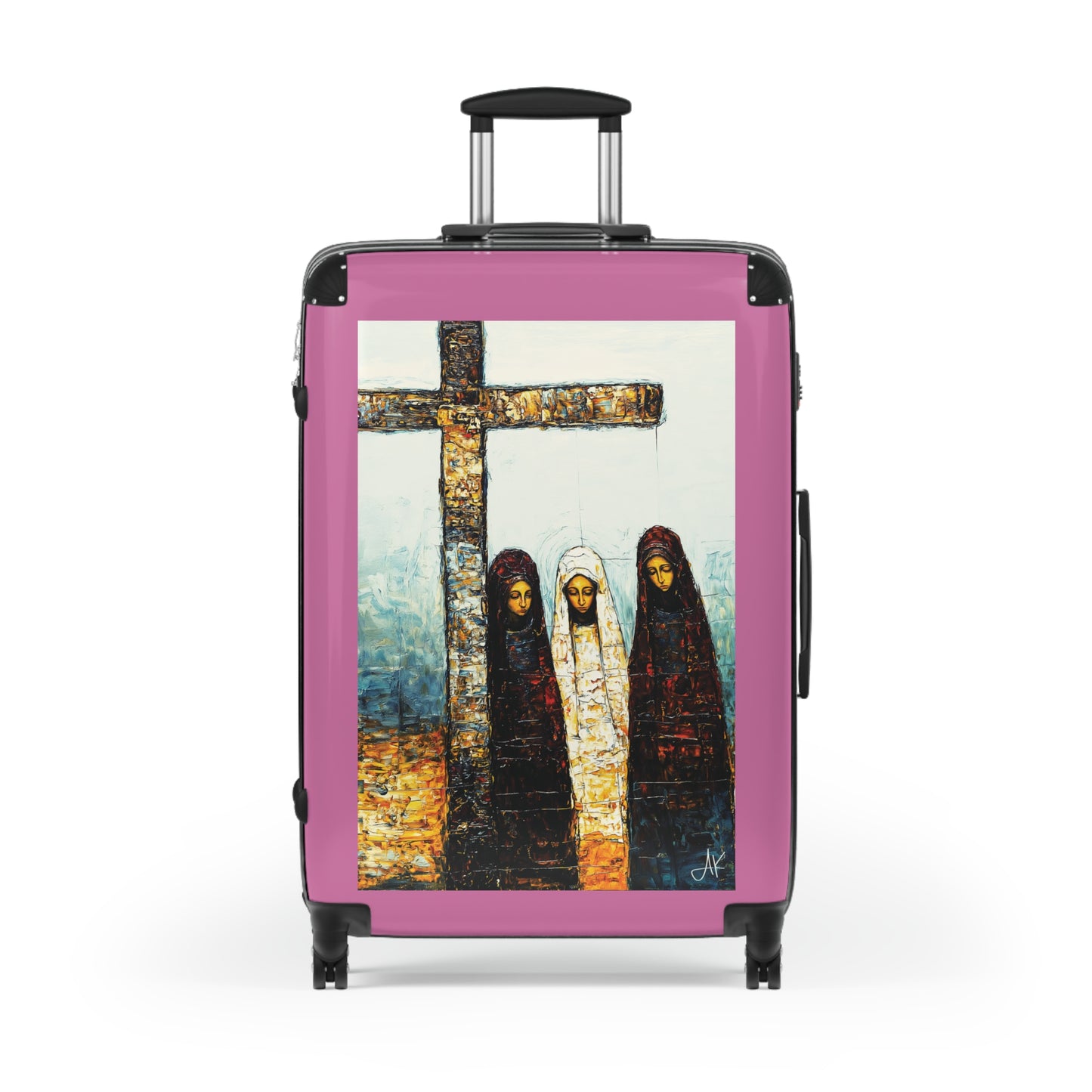"At-the-Foot of the Cross - John 19:25", Suitcases (Light Pink)