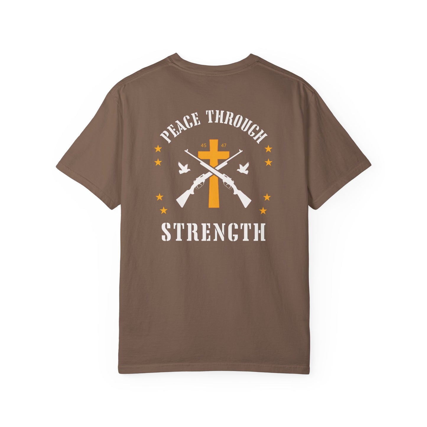 "Peace Through Strength" #01, Unisex T-shirt