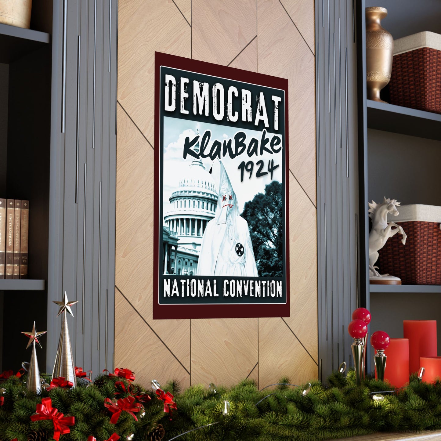 "Democrat KlanBake 1924", Matte Poster (Nine Tails Red)