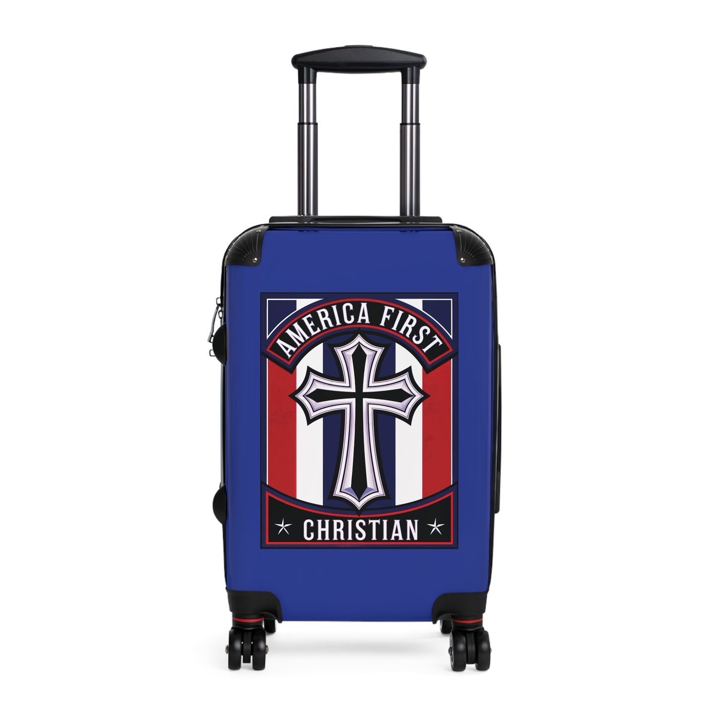 "America First Christian" Wall Art #11 Suitcases (Egyptian Blue)