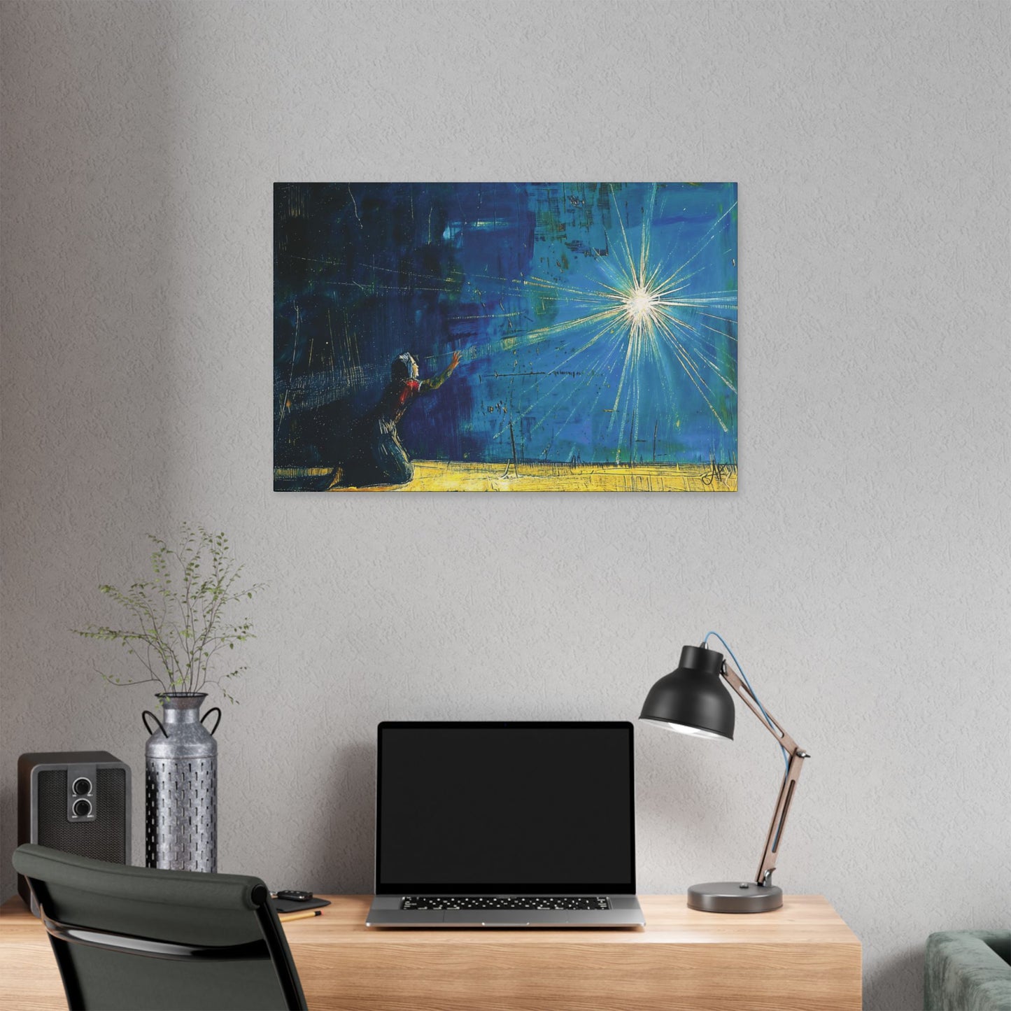 "Miraculous Connection", Stretched Classic Canvas Fine Art Print