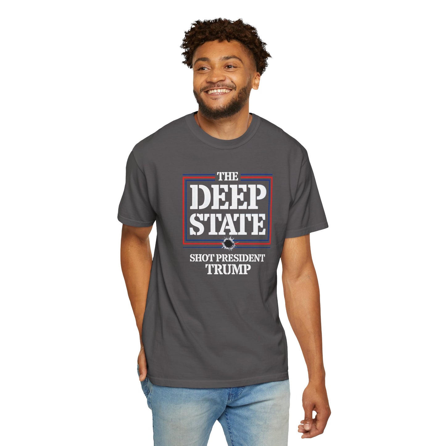 "The Deep State Shot President Trump" #01, Unisex T-shirt