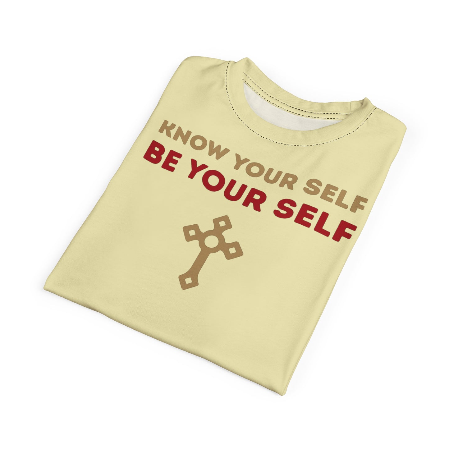 "Know Your Self", Unisex T-shirt (Primrose Light)