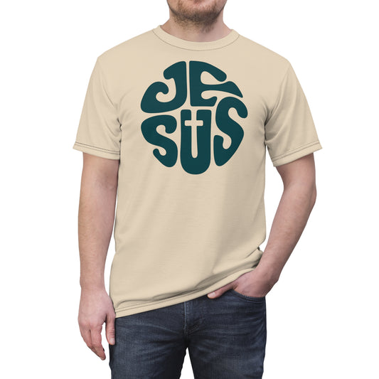 "Retro Jesus", Unisex T-shirt (Antique Parchment)