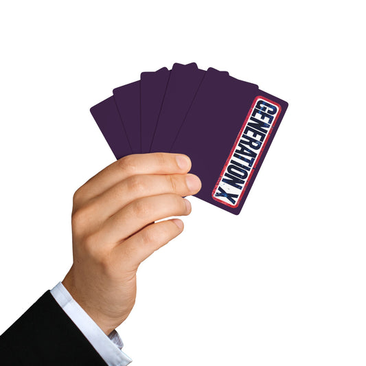 "Generation X", Retro Playing Cards (Purple Nights)