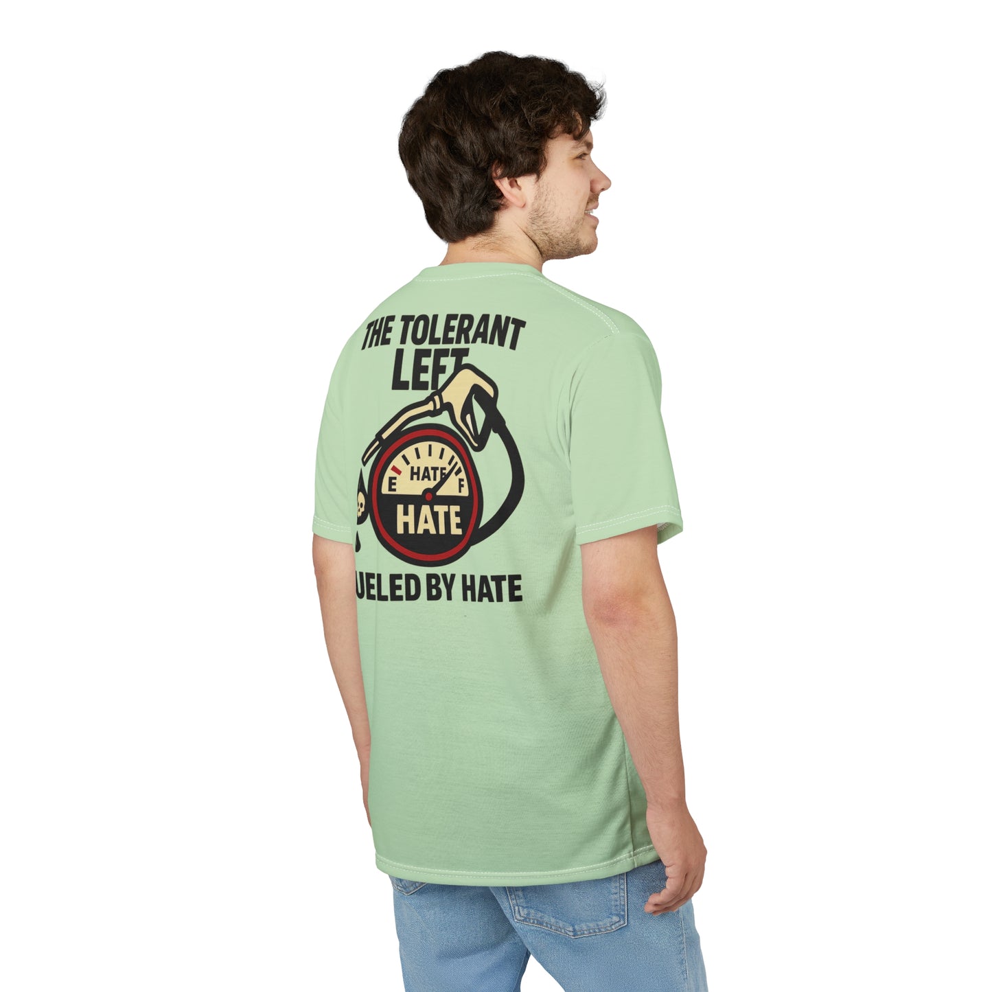 "The Tolerant Left", Unisex T-shirt (Soft Lime Green)
