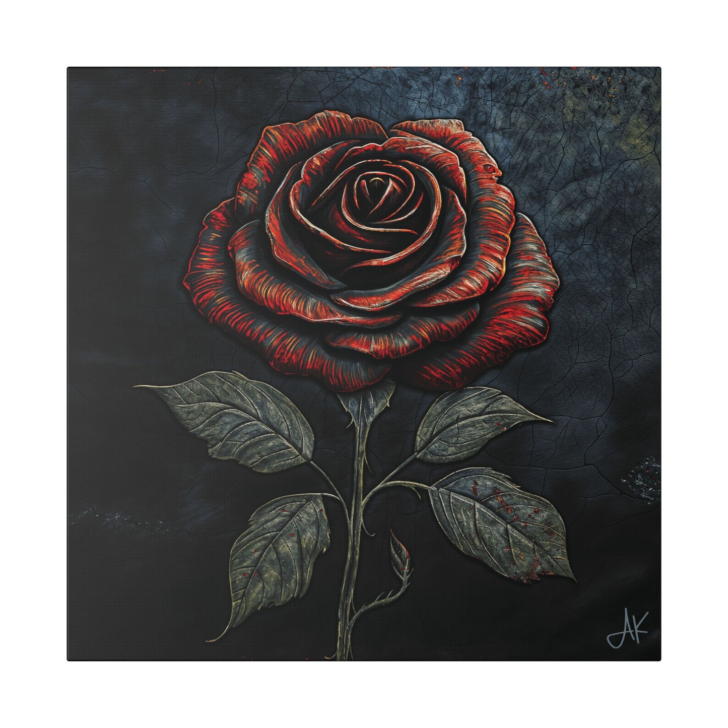 "The Rose Remains", Stretched Classic Canvas Fine Art Print