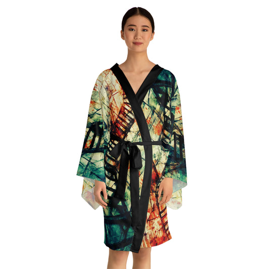 "Climb of the Eternal Soul", Long Sleeve Kimono Robe