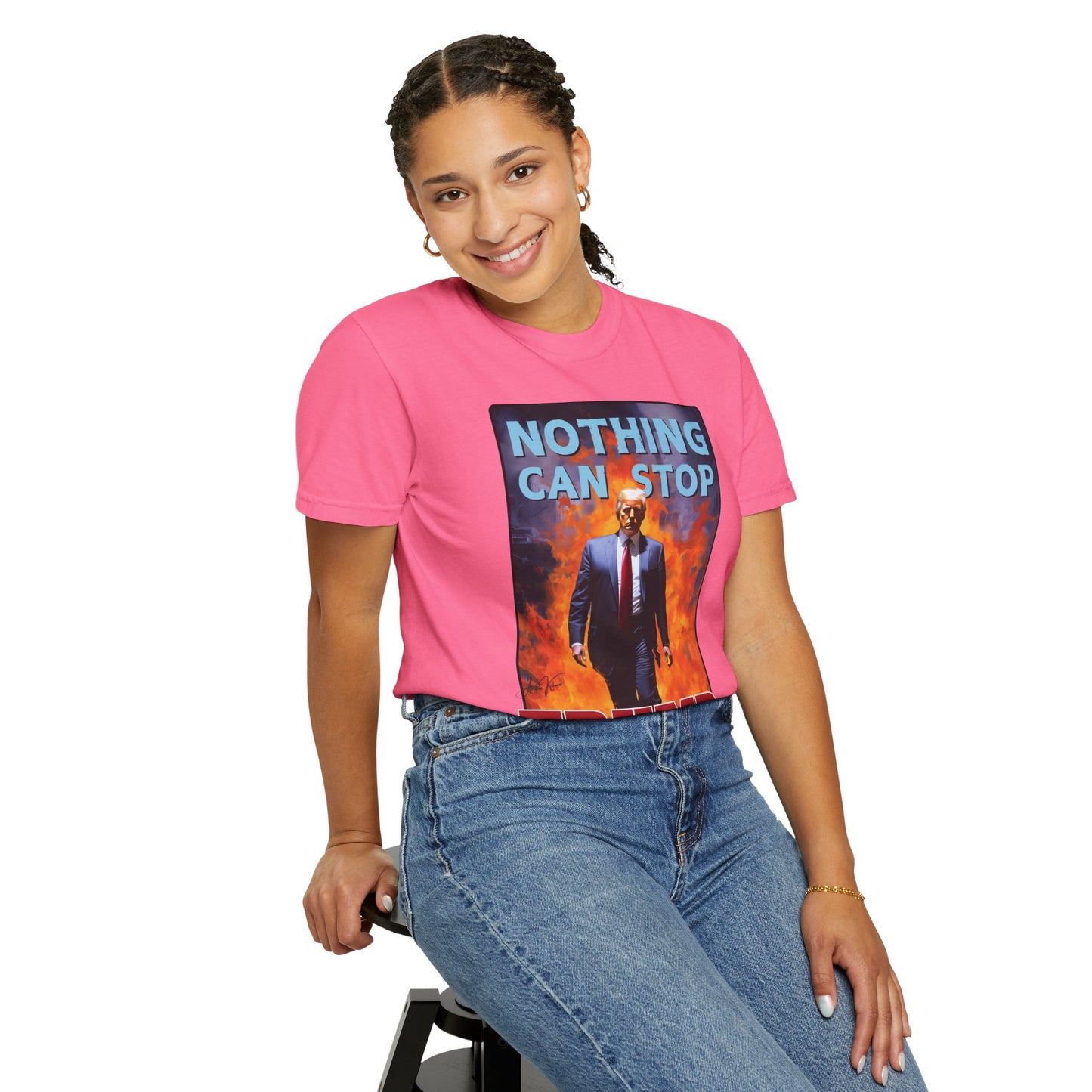 "Nothing Can Stop Trump", Unisex T-shirt (Dark Colors)