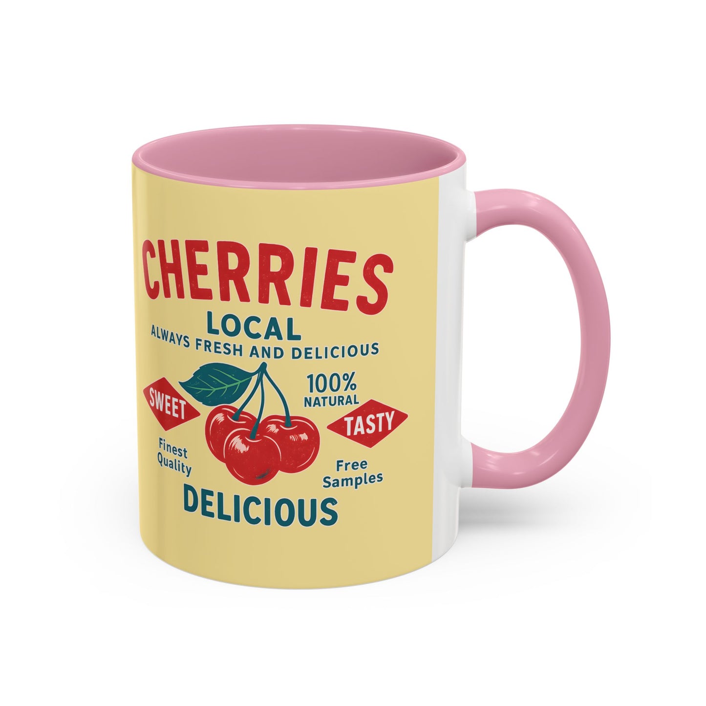 "Delicious Cherries", Colorful Mugs (11oz, 15oz) (Sanctum Veil)