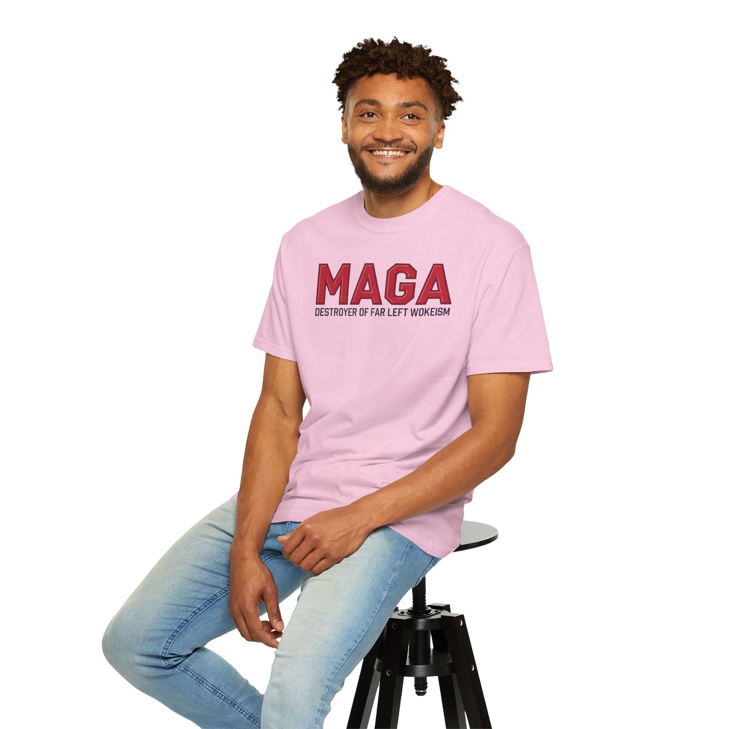 "MAGA - Destroyer of Far Left Wokeism", Unisex T-shirt