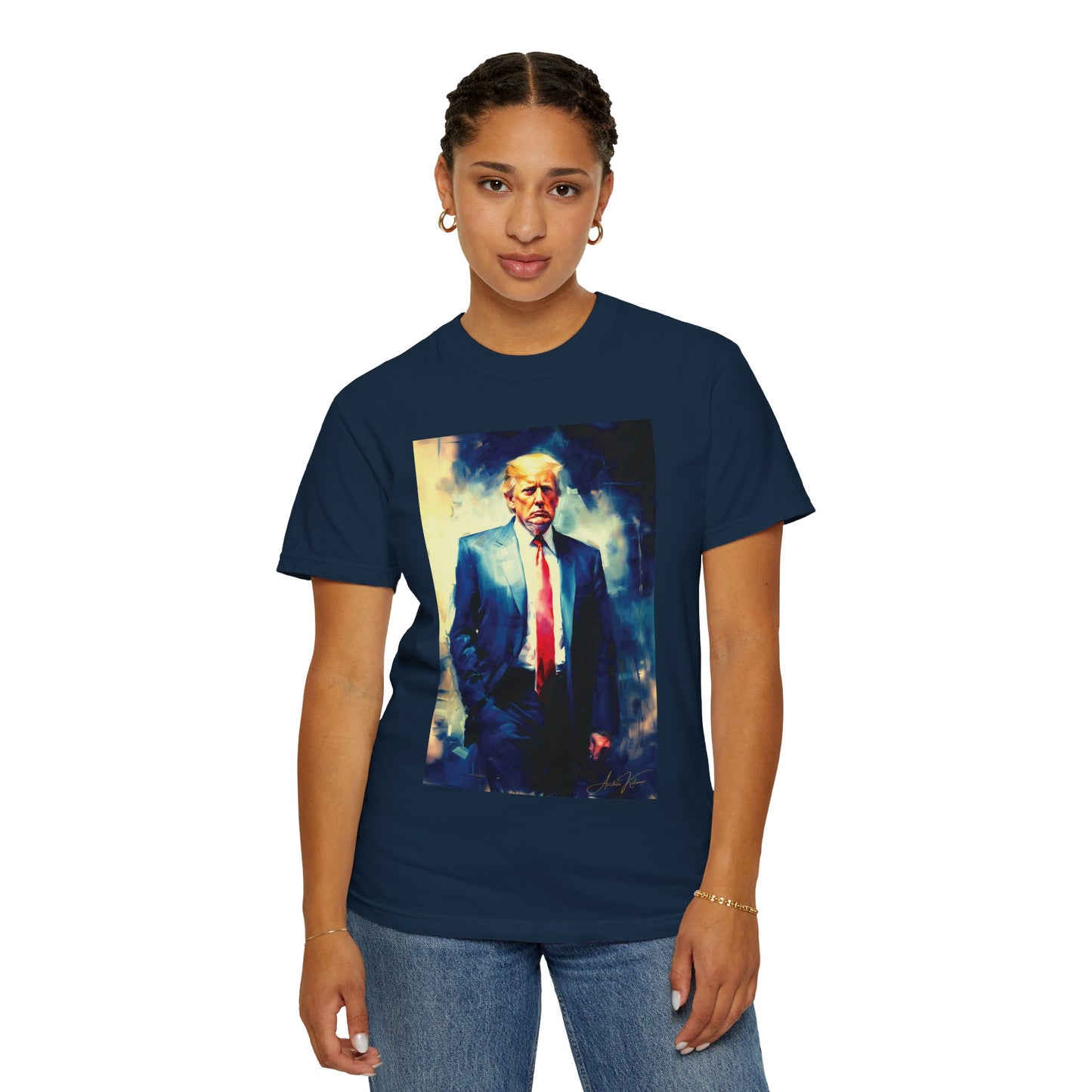 "Trump Portrait No. 6", Unisex T-shirt (Dark Colors)