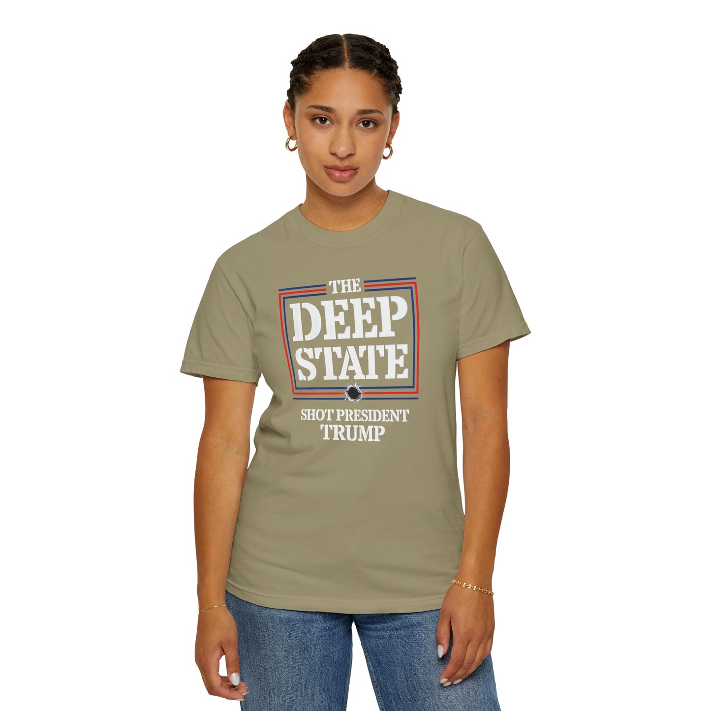 "The Deep State Shot President Trump" #01, Unisex T-shirt